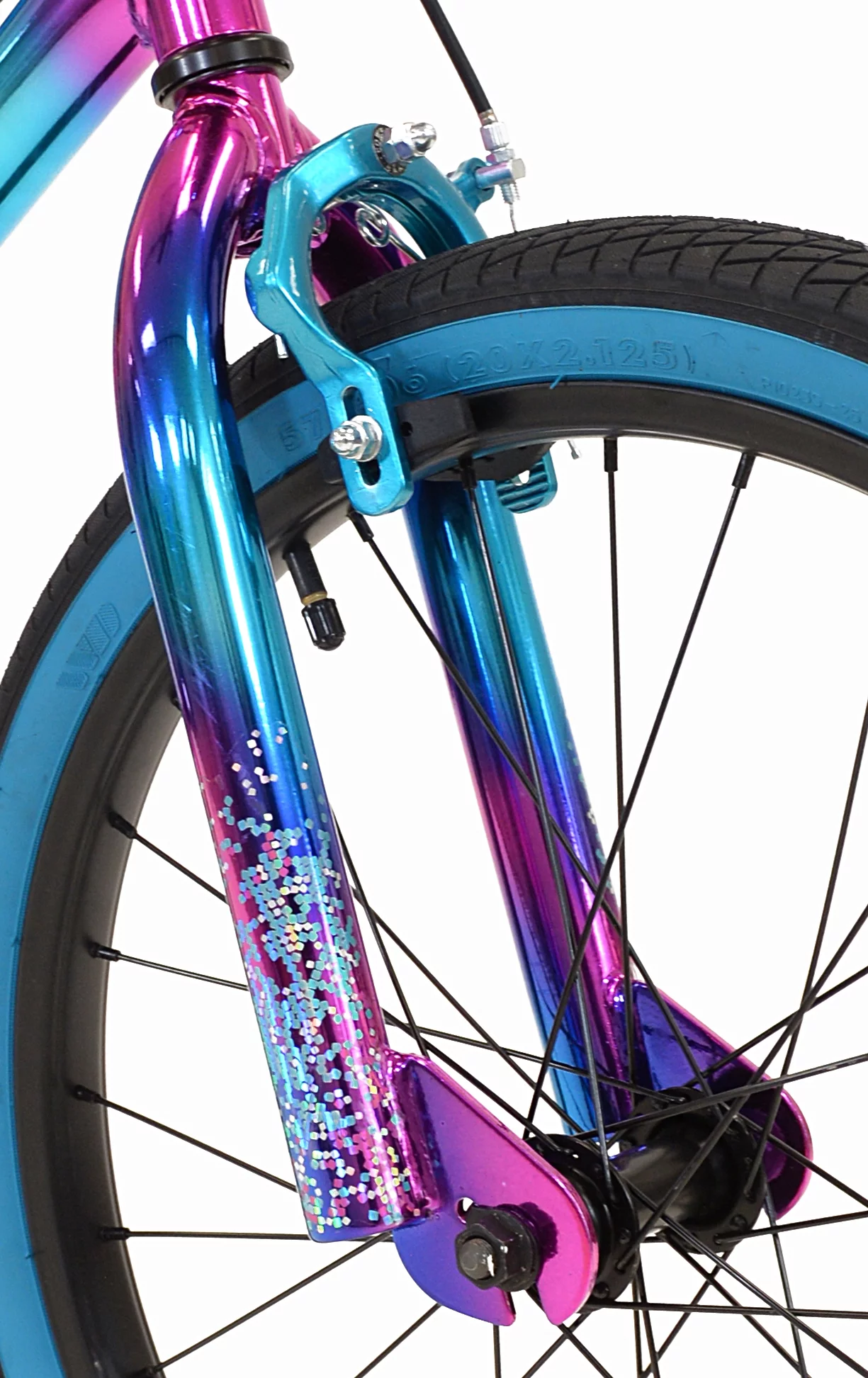 Genesis 20″ Illusion Girls Child Bike, Blue/Purple