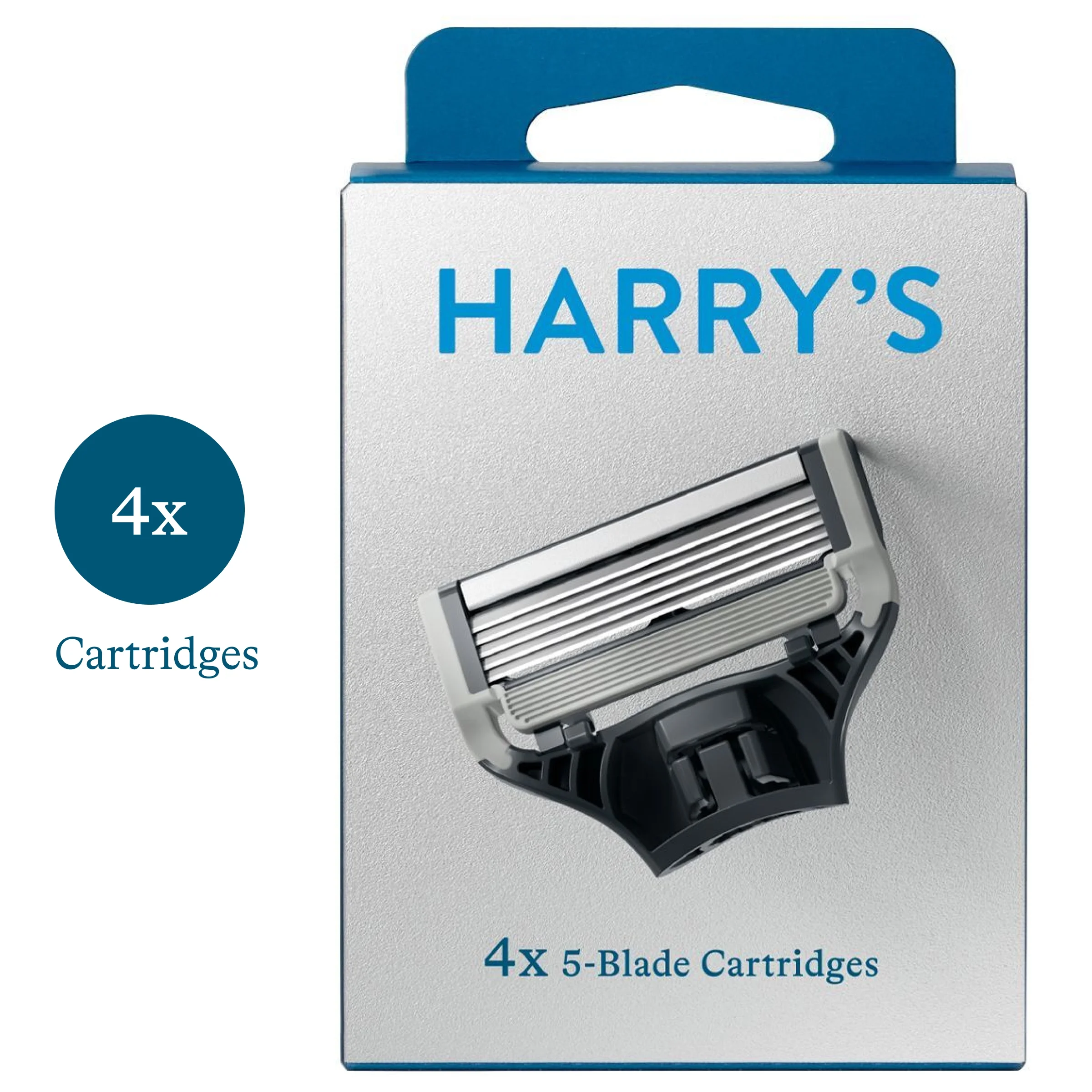 Harry’s Men’s 5-Blade Razor Blade Refills, 4 Count