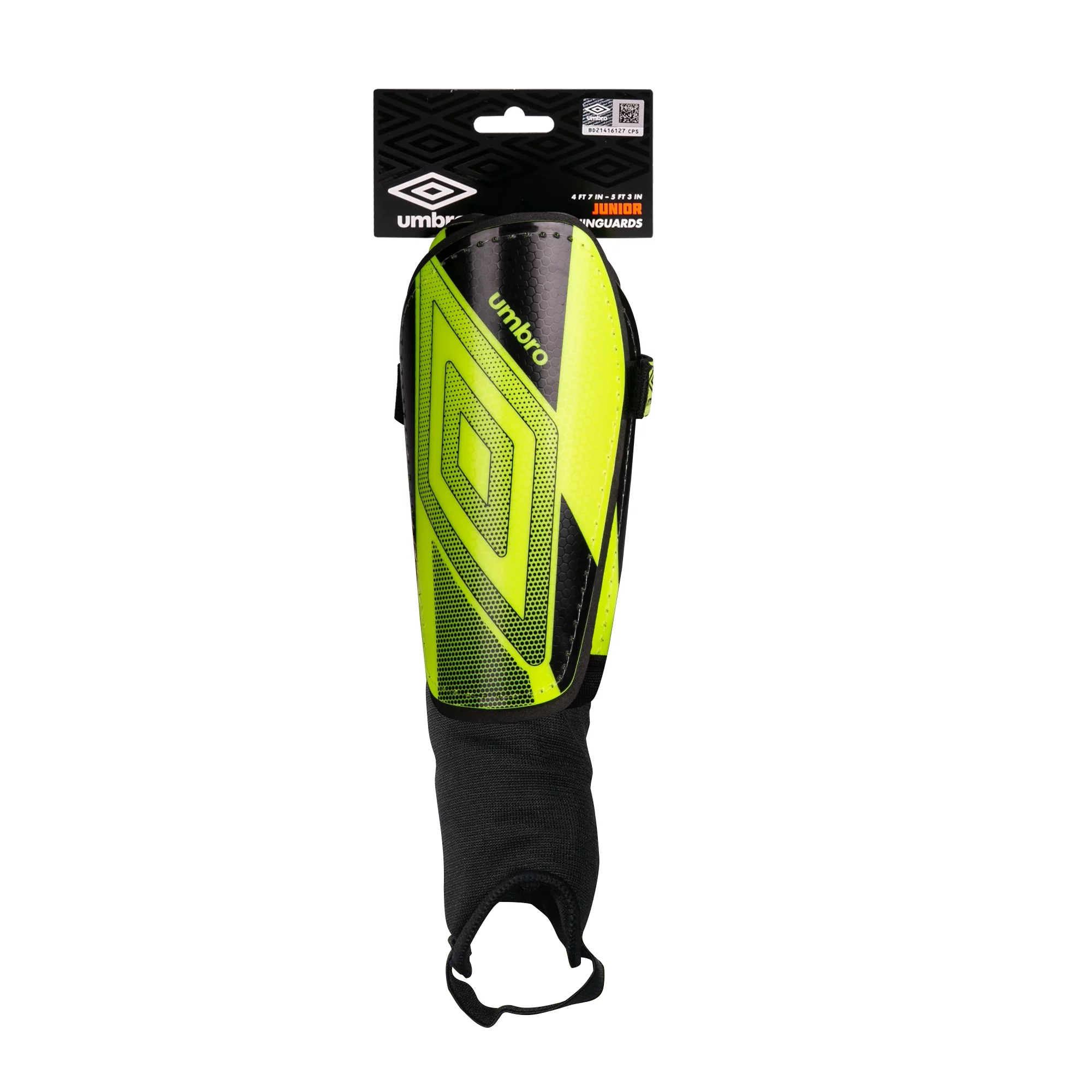 Umbro Ceramica Adult Stirrup Soccer Shin Guards, Bright Yellow