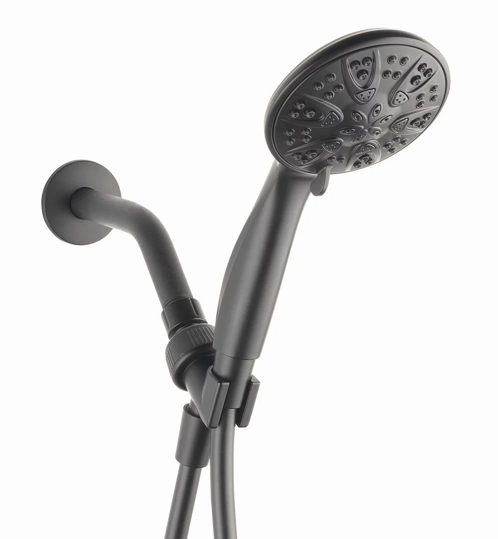 Mainstays 5-Setting Handheld Shower Head, Matte Black