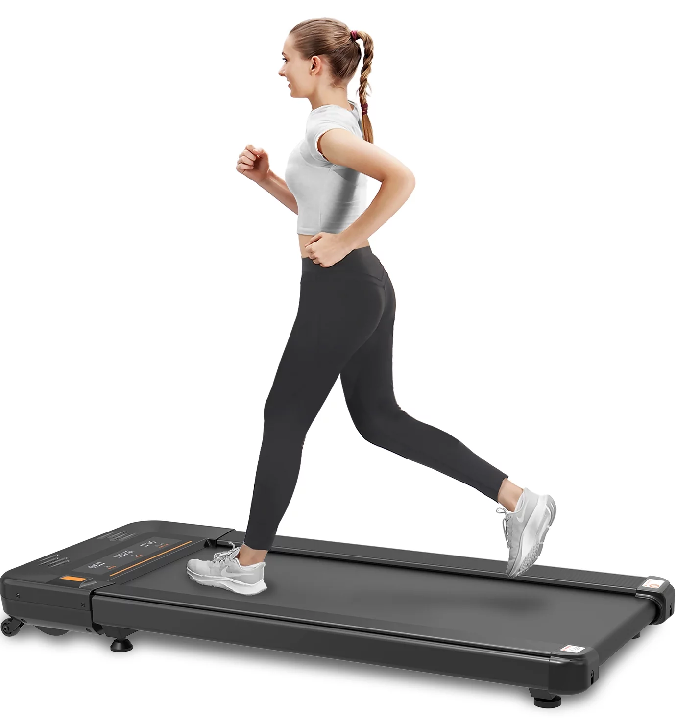 LONGGLE Portable Treadmill Under Desk Walking Pad for Home GYM, 2.5 HP 280 lbs