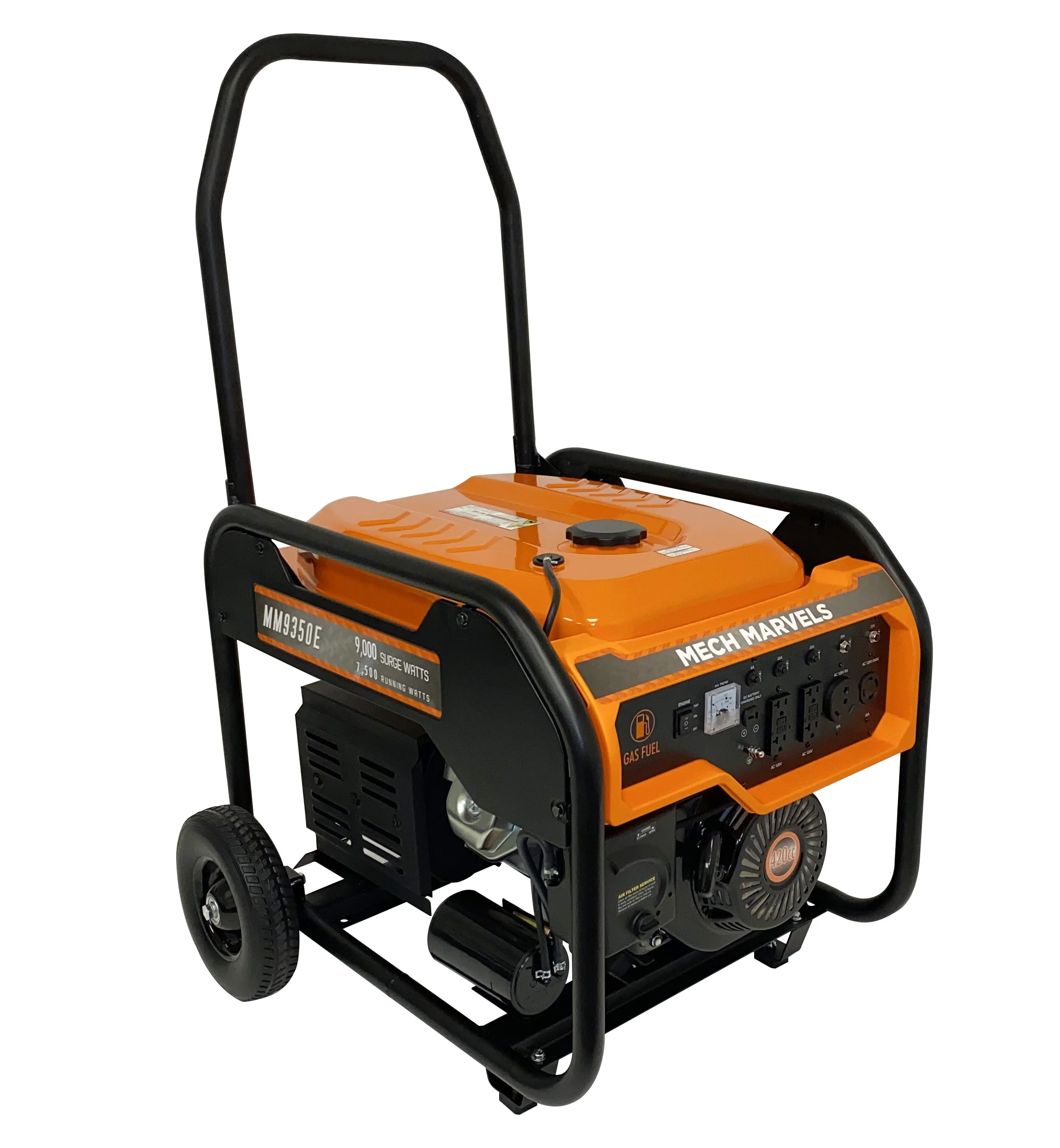 Mech Marvels 9000 Watt Portable Power Generator, Electric Start, CARB Compliant, MM9350E