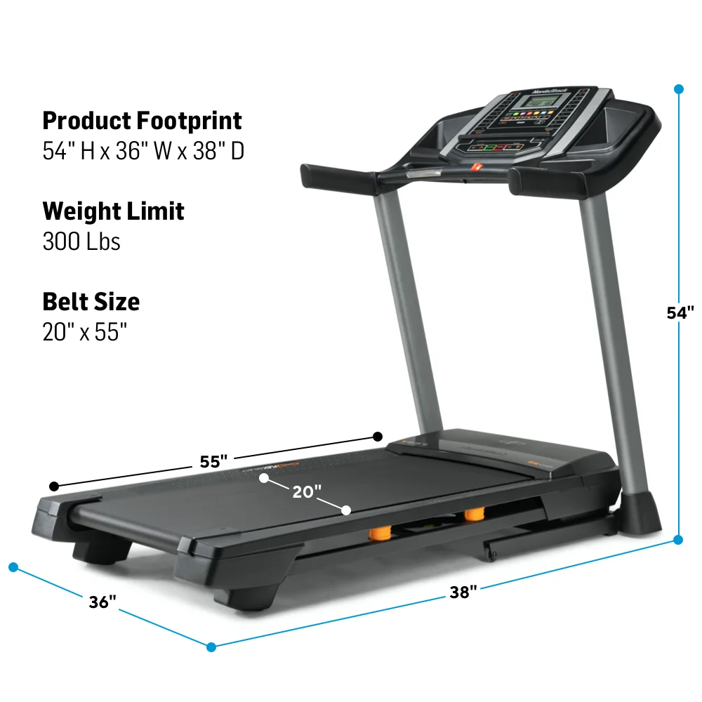 NordicTrack T 6.5 S; Treadmill for Running and Walking with 5?? Display and SpaceSaver Design