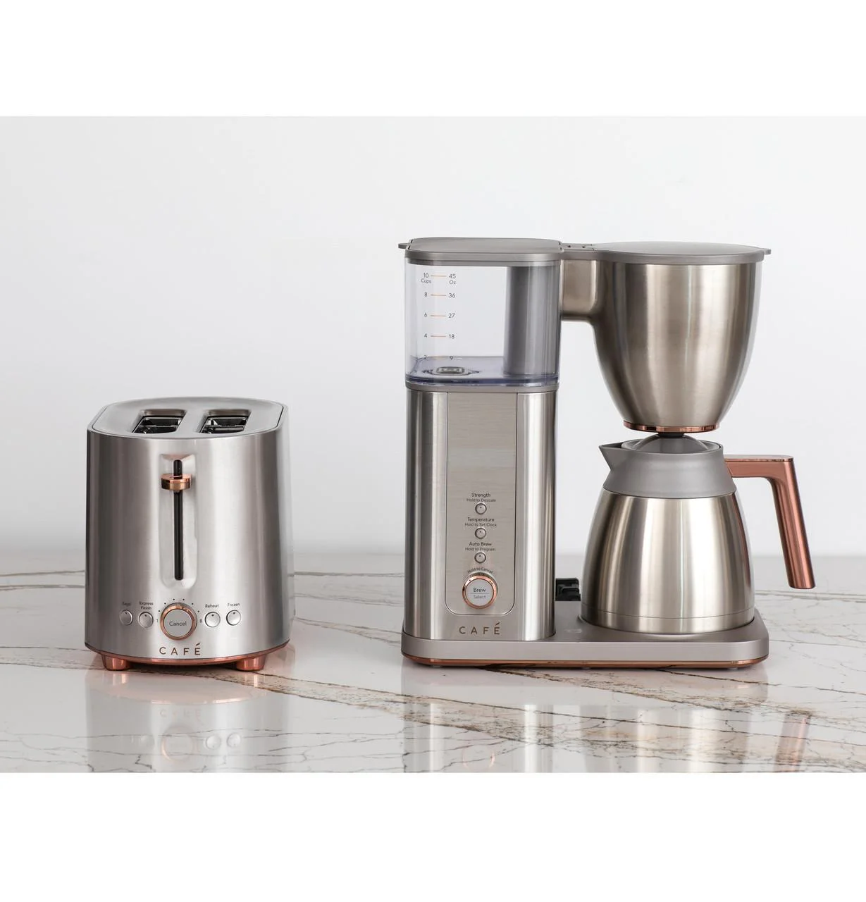 Caf – Drip 10-Cup Coffee Maker with WiFi – Brushed Stainless