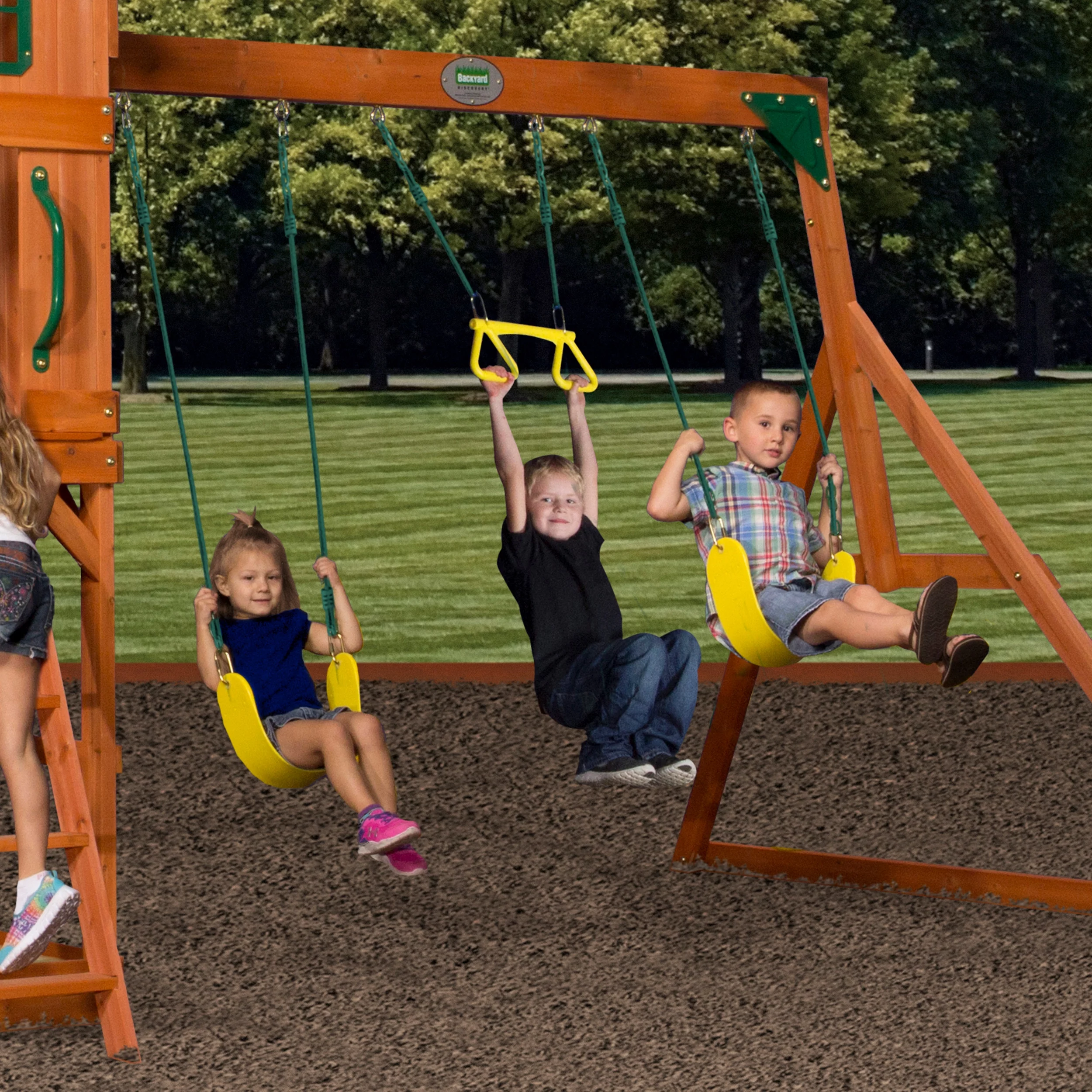 Backyard Discovery Atlantis Swing Set, Wood