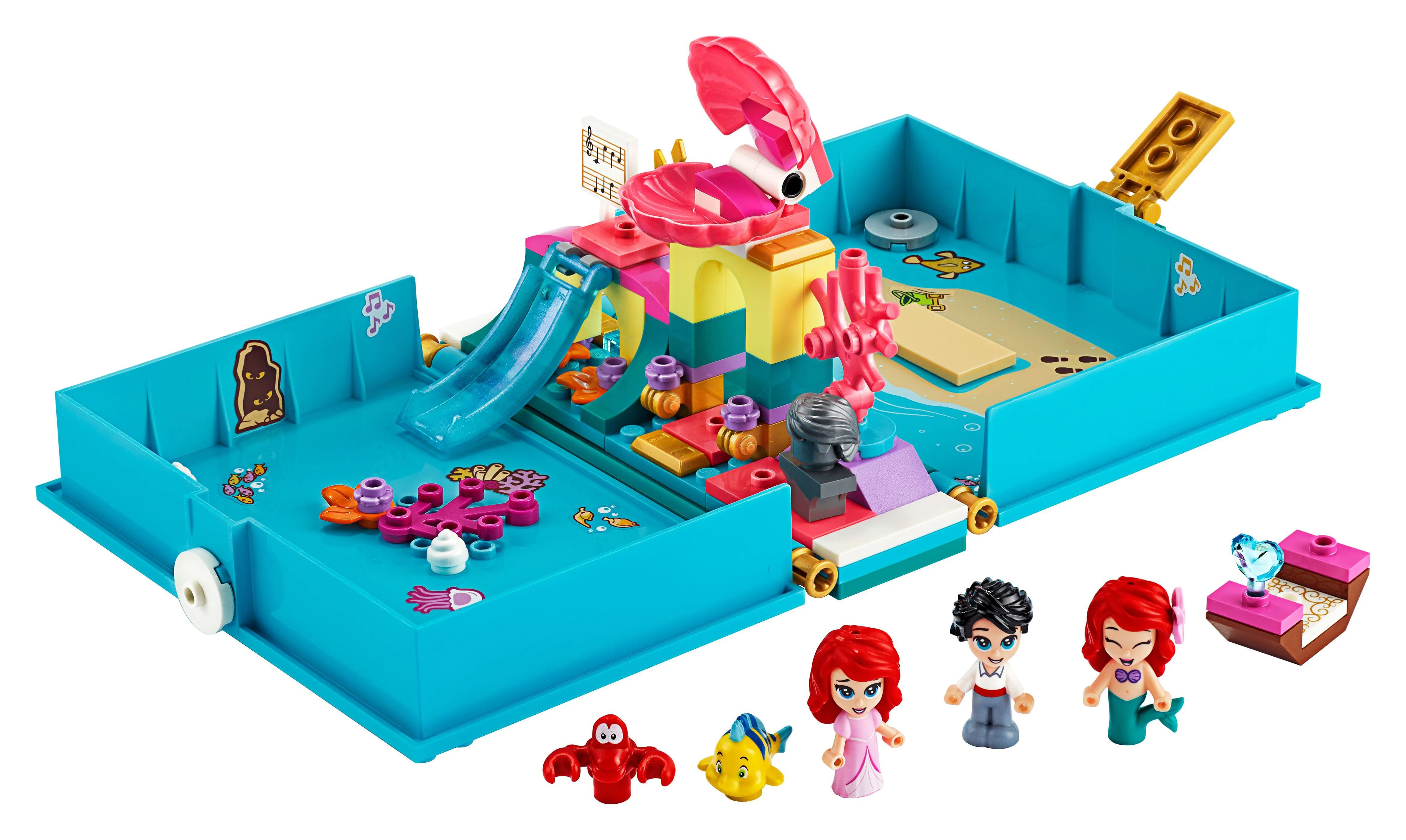 LEGO Disney Ariel’s Storybook Adventures 43176 Little Mermaid Building Kit (105 Pieces)