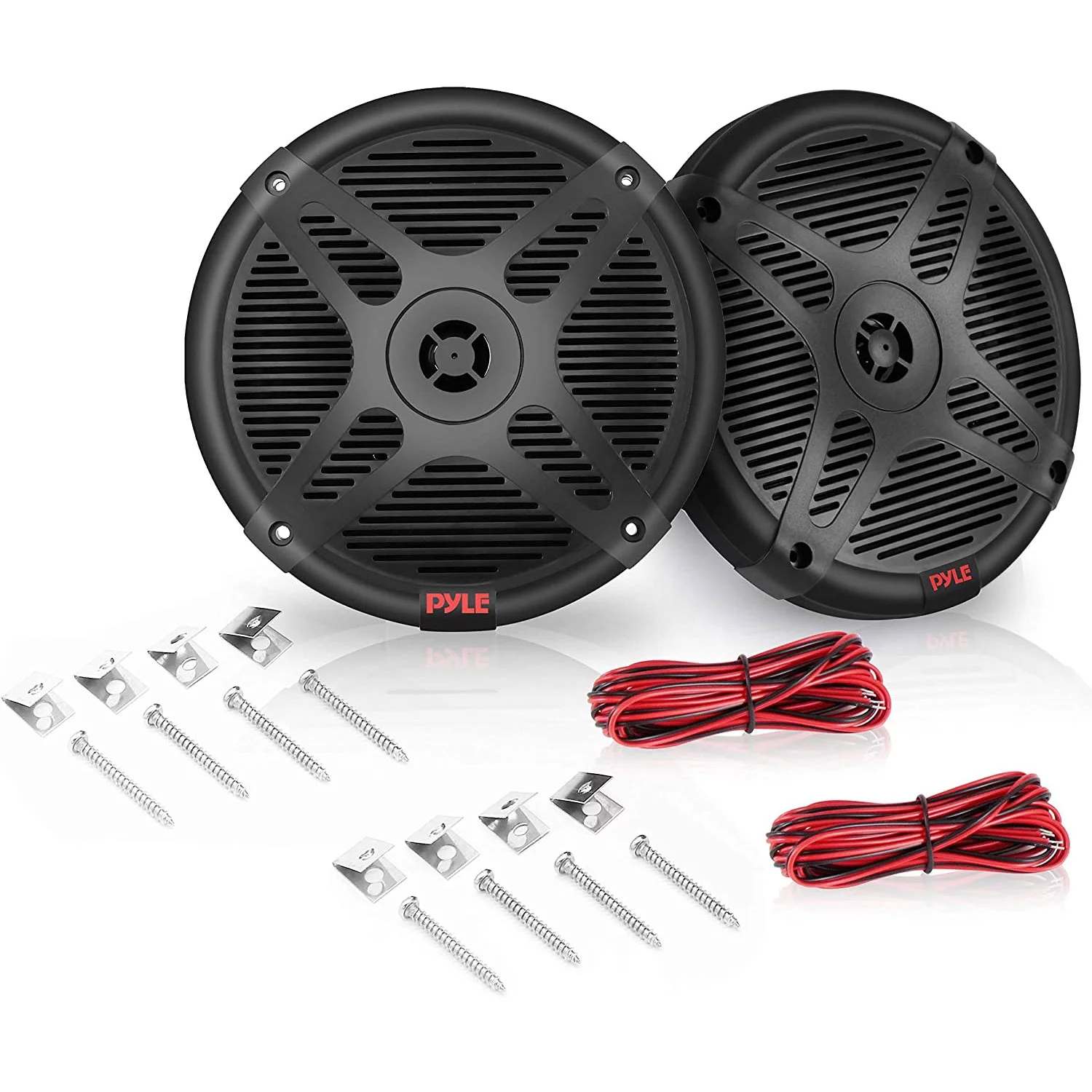 Pyle PLMRBT65B Waterproof 6.5 Inch 600 Watt Bluetooth Marine Speakers (1 Pair)