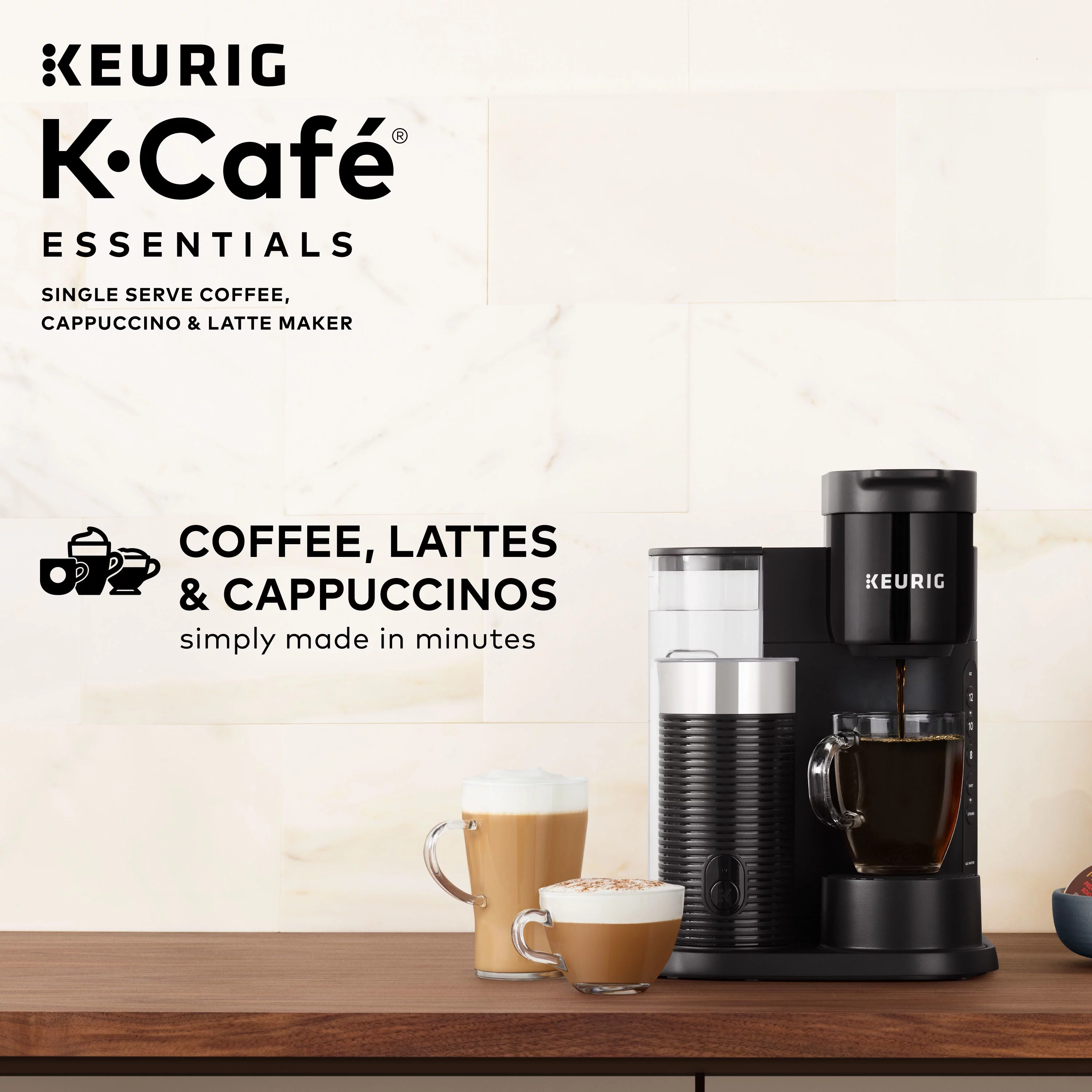 Keurig K-Caf?? Essentials Single Serve K-Cup Pod Coffee Maker, Black