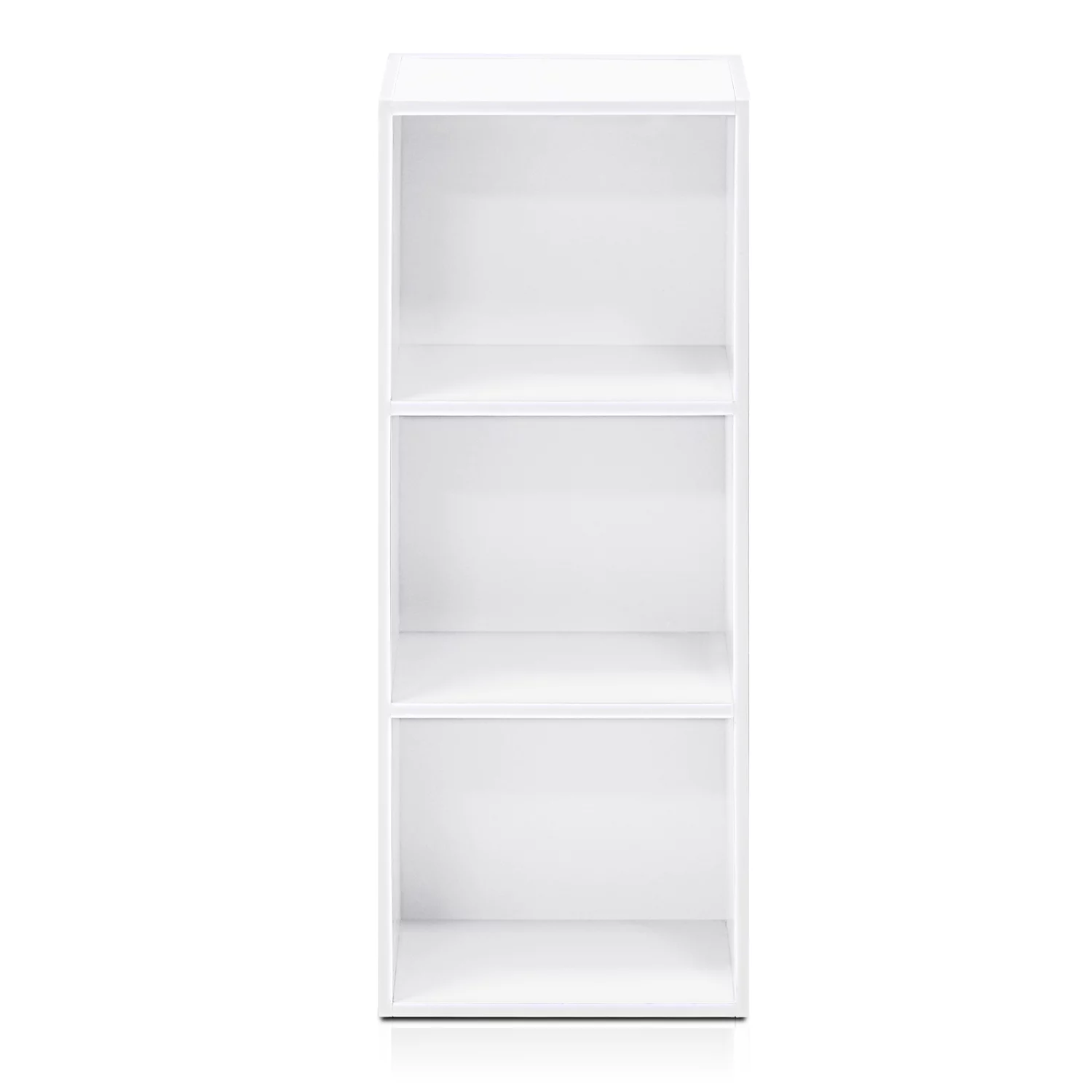 Furinno 11003WH 3 – Tier Open Shelf Bookcase, White Color – 12″ W x 31.5″ H x 9.3″ D