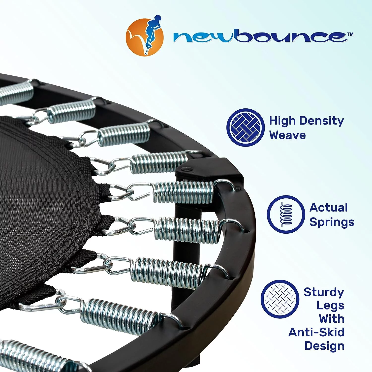 New Bounce Mini Trampoline for Kids & Adults 40?? Foldable Rebounder Fitness Trampoline