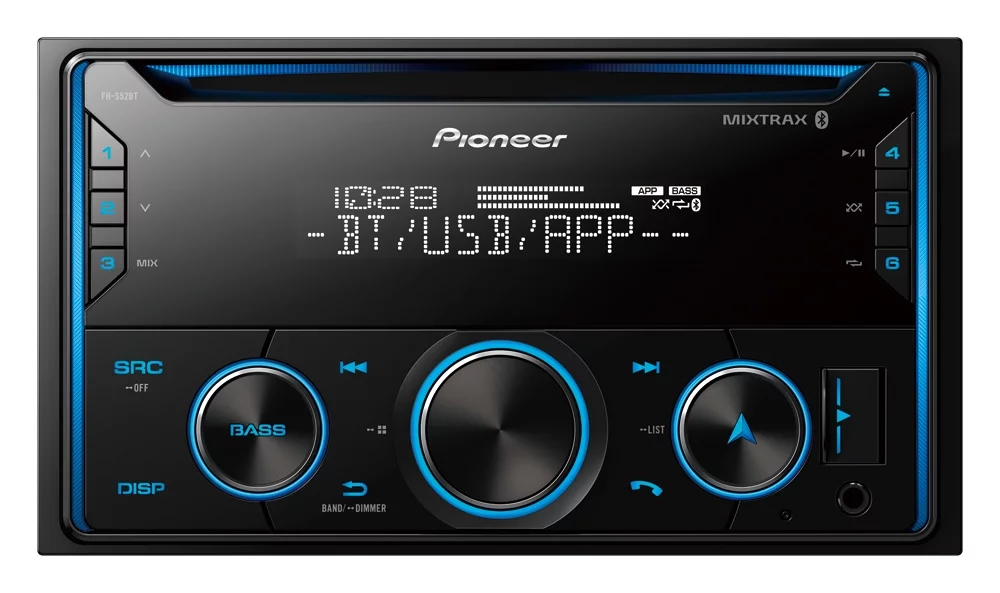 Pioneer FH-S52BT Double DIN Bluetooth Receiver