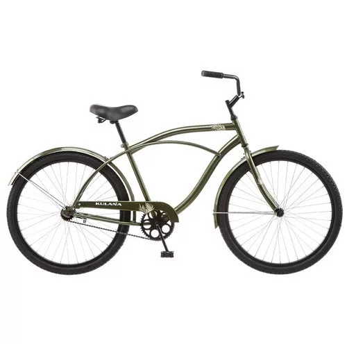 Kulana Men’s Cruiser Bike-Color:Green,Style:26″ – Men’s Cruiser