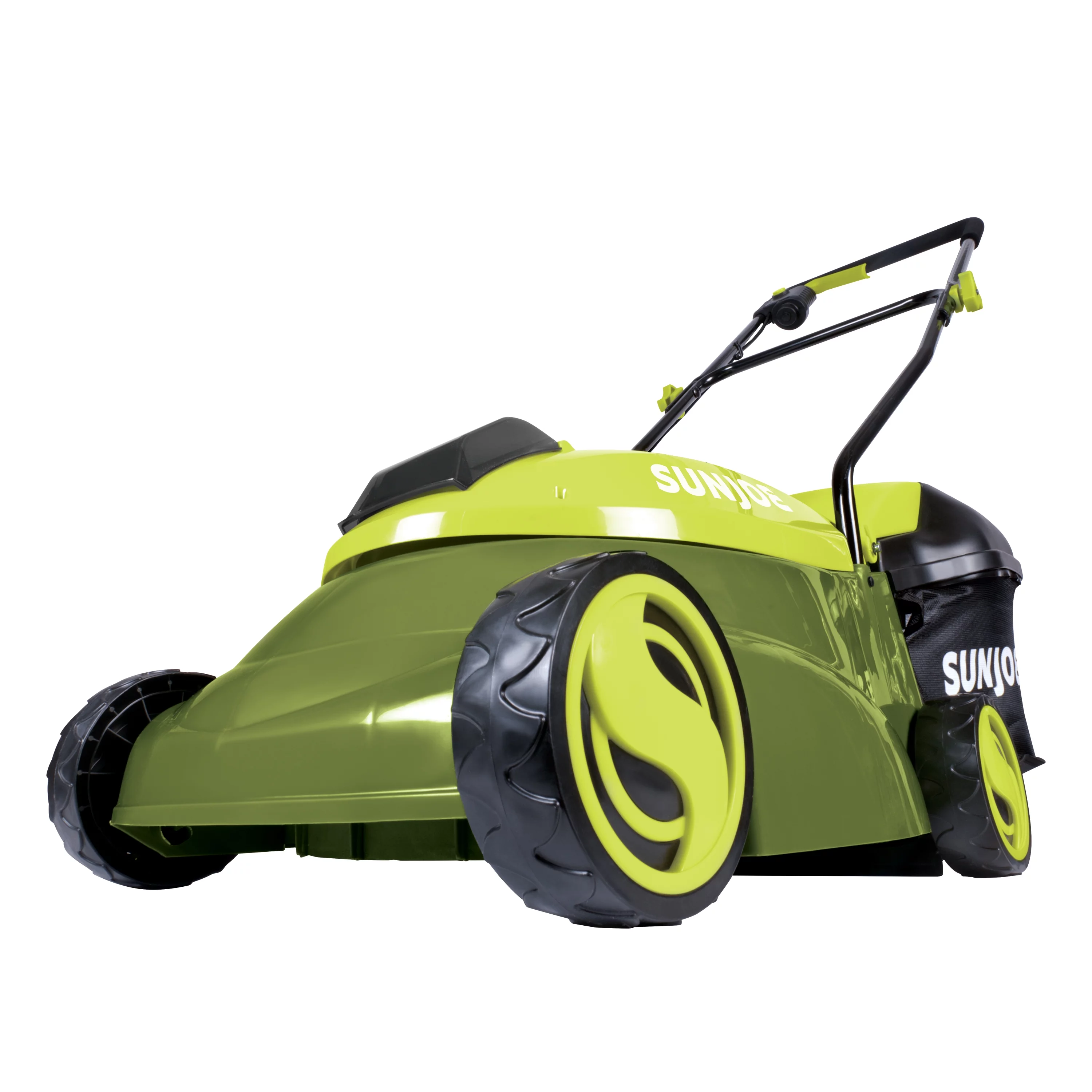 Sun Joe 28V Cordless 14″ Brushless Push Lawn Mower, 3-Position, 4.0-Ah