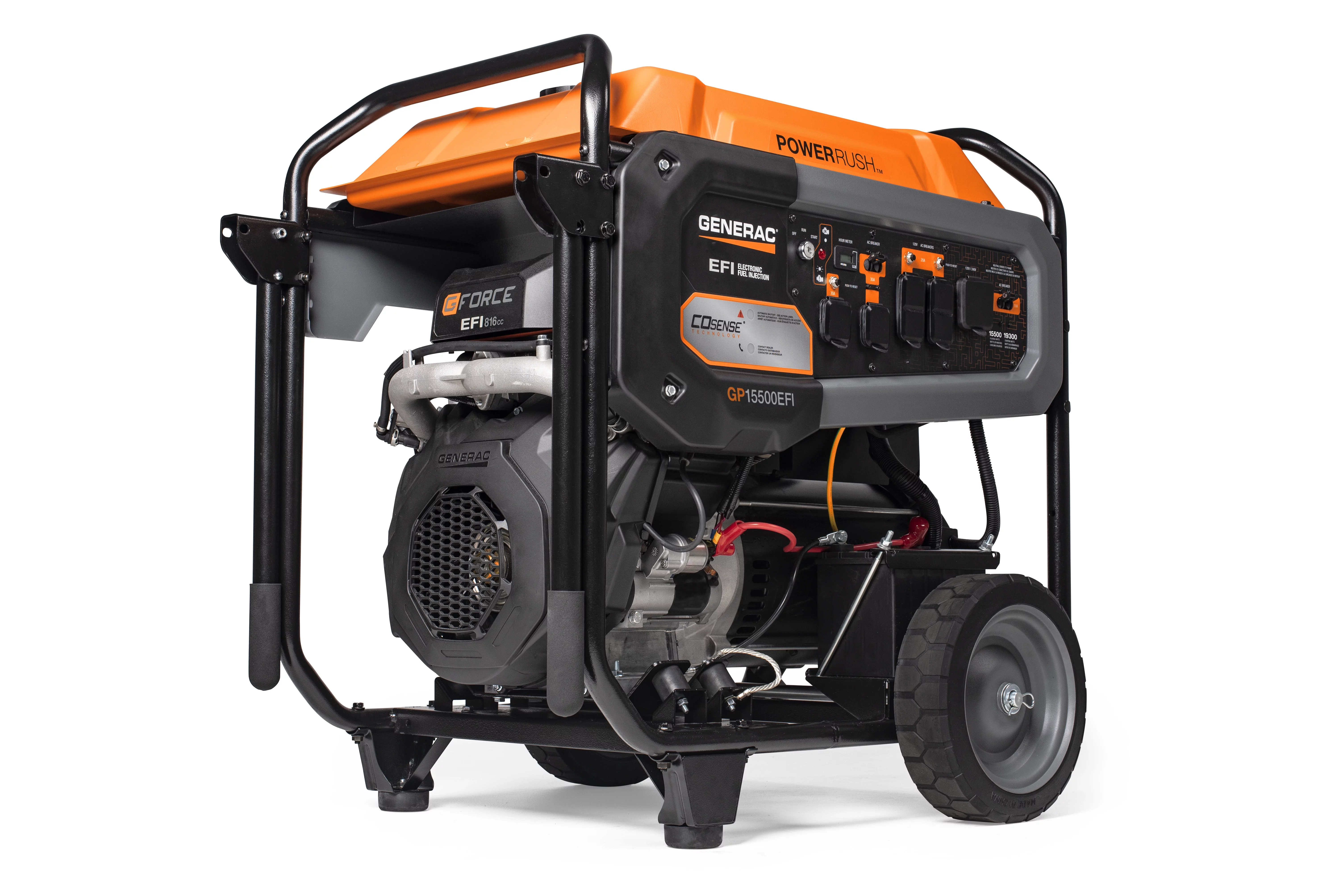 Generac 7705 GP15500EFI Gas Powered Portable Generator- 49st