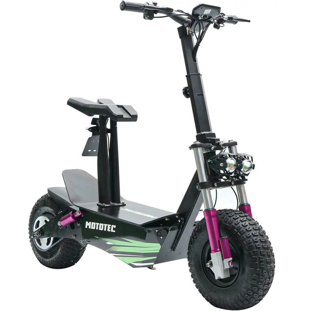 MotoTec Mars 60v 2500w Lithium Electric Scooter – Black – No California Sales