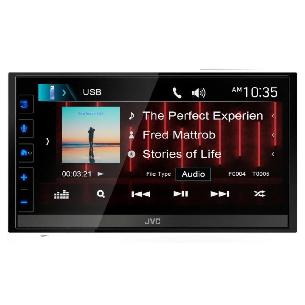 New JVC KW-M785BW 6.8″ Shallow-Chassis Multimedia Receiver with SiriusXM Tuner