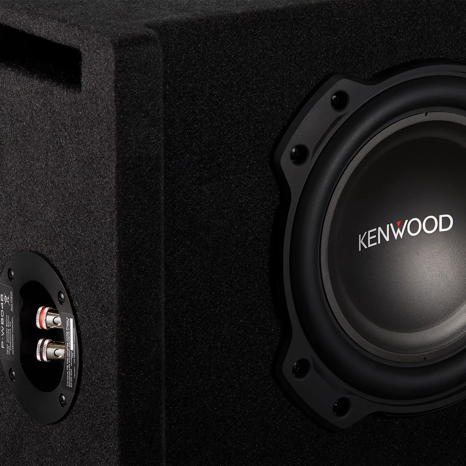 Kenwood P-W804B 8 Inch Oversized Car Audio Loaded Subwoofer in Ported Enclosure