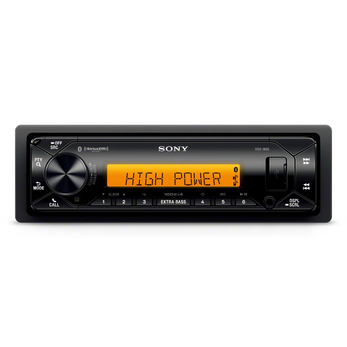 Sony Mobile DSX-M80 180W RMS 1-DIN Marine Digital Media Receiver