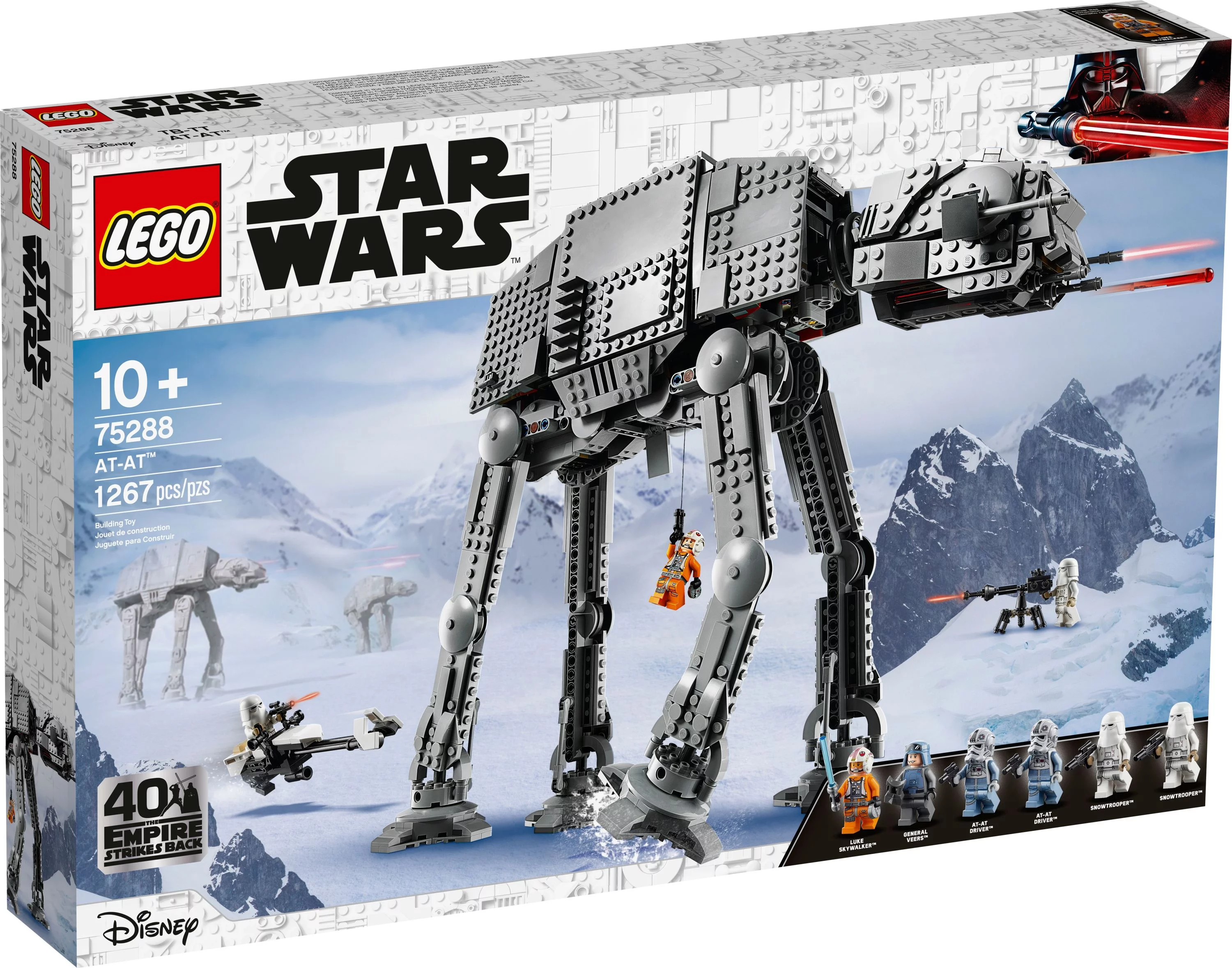 LEGO Star Wars AT-AT Walker 75288 Building Toy, 40th Anniversary Collectible Figure Set, Room D??cor, Gift Idea for Kids, Boys & Girls with 6 Minifigures