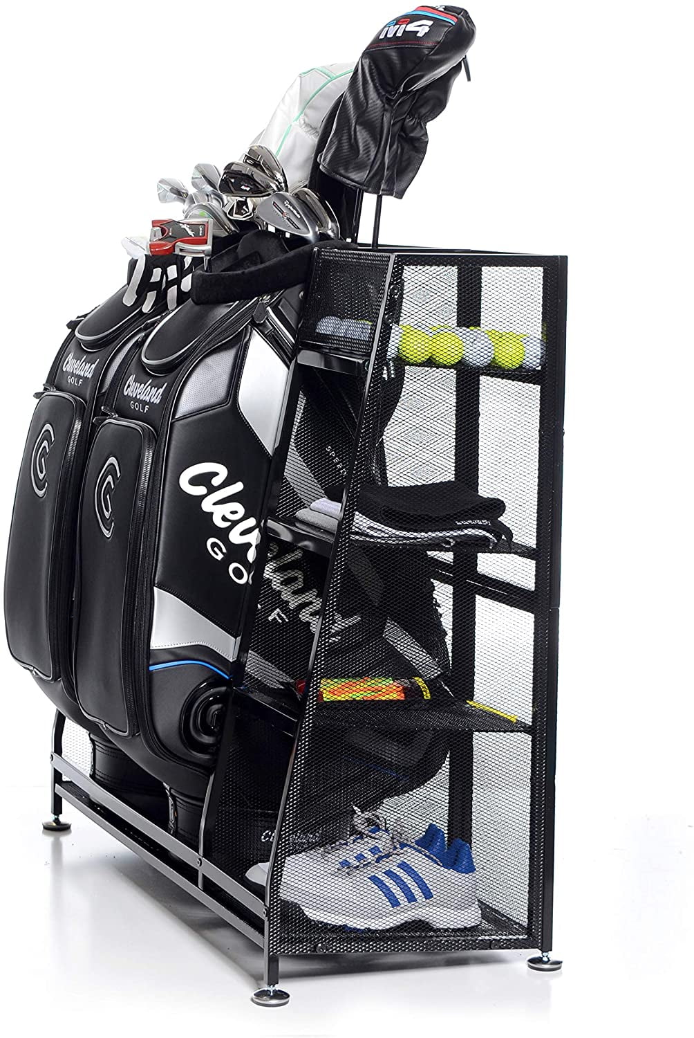 Milliard Golf Organizer – Extra Large Size – Fit 2 Golf Bags and Other Golfing Equipment and Accessories in This Handy Storage Rack – Great Gift Item