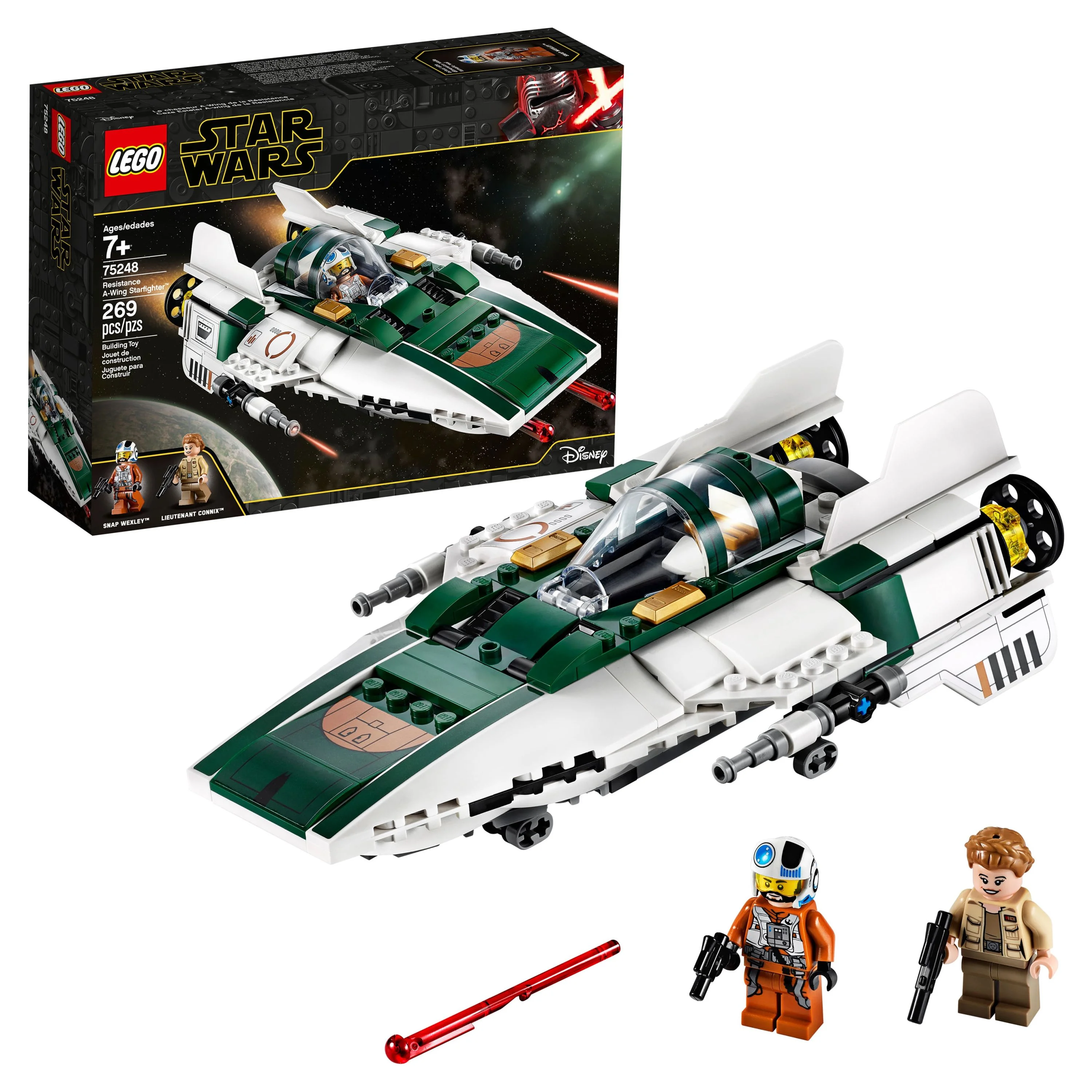 LEGO Star Wars: The Rise of Skywalker Resistance A-Wing Starfighter 75248 Advanced Collectible Starship Model Set (269 Pieces)