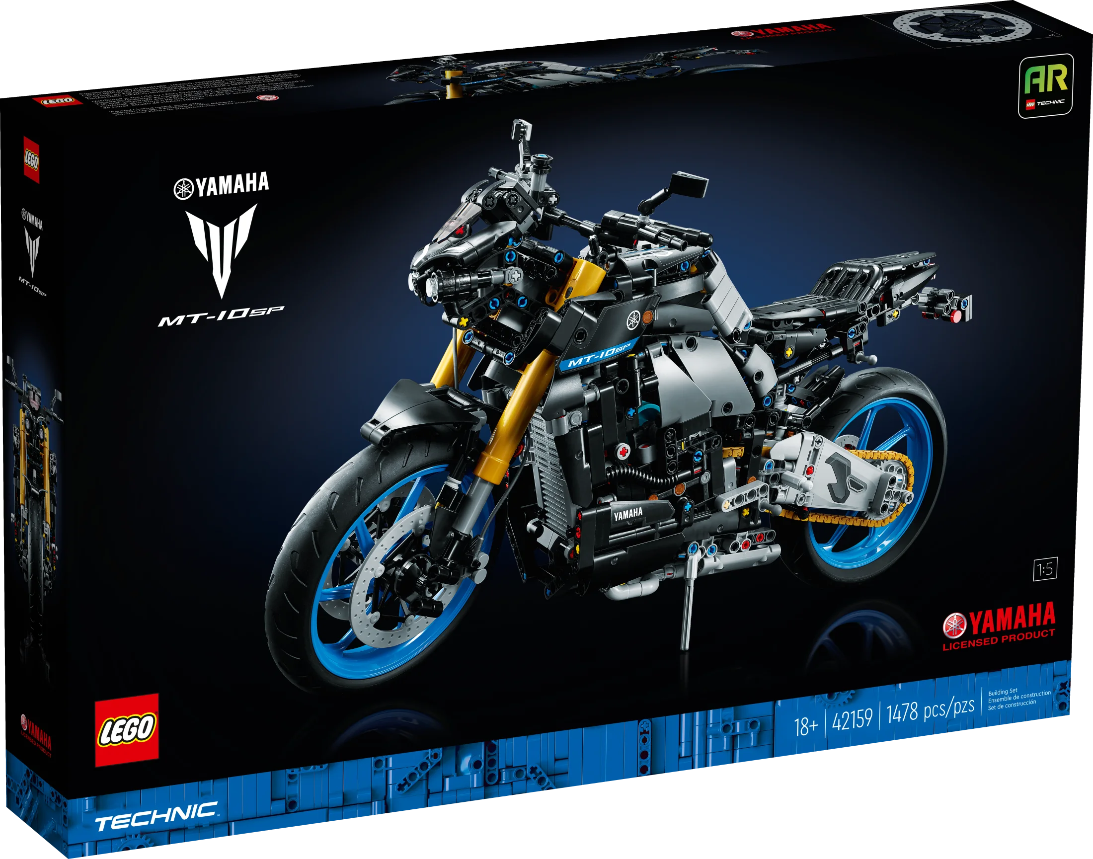 LEGO Technic Yamaha MT-10 SP 42159 Advanced Building Set for Adults, this Iconic Motorcycle Model for Build and Display Makes a Great Gift for Fans of Yamaha Vehicles or Motorcycle Collectibles