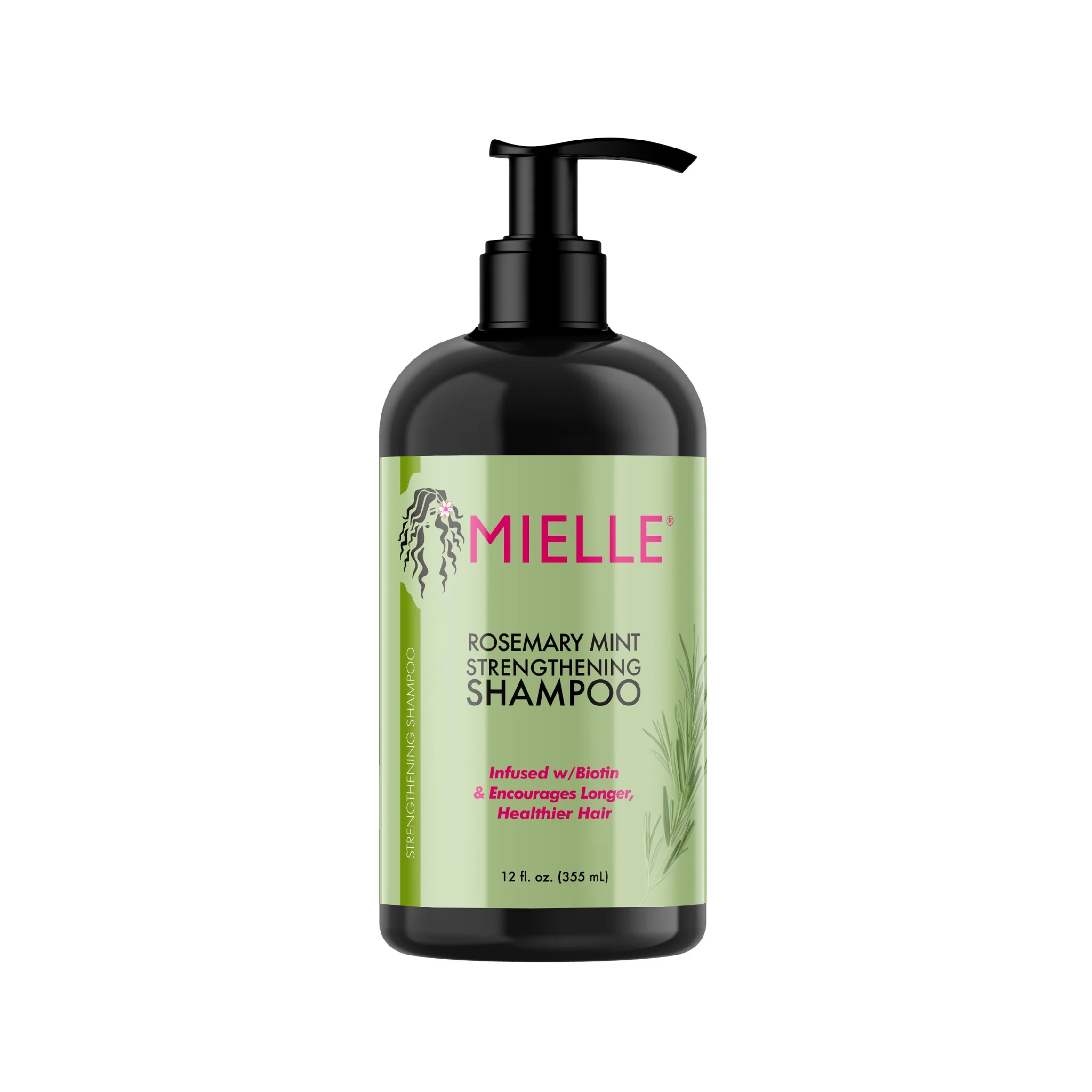 Mielle Rosemary Mint Nourishing Strengthening Daily Shampoo With Biotin, 12 fl oz, All Hair Types