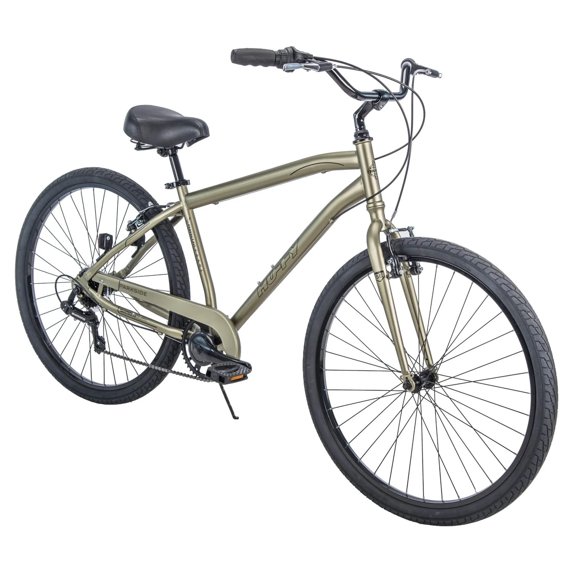 Huffy 27.5″ Parkside SE Men’s Comfort Bike with Perfect Fit Frame, Green Sage