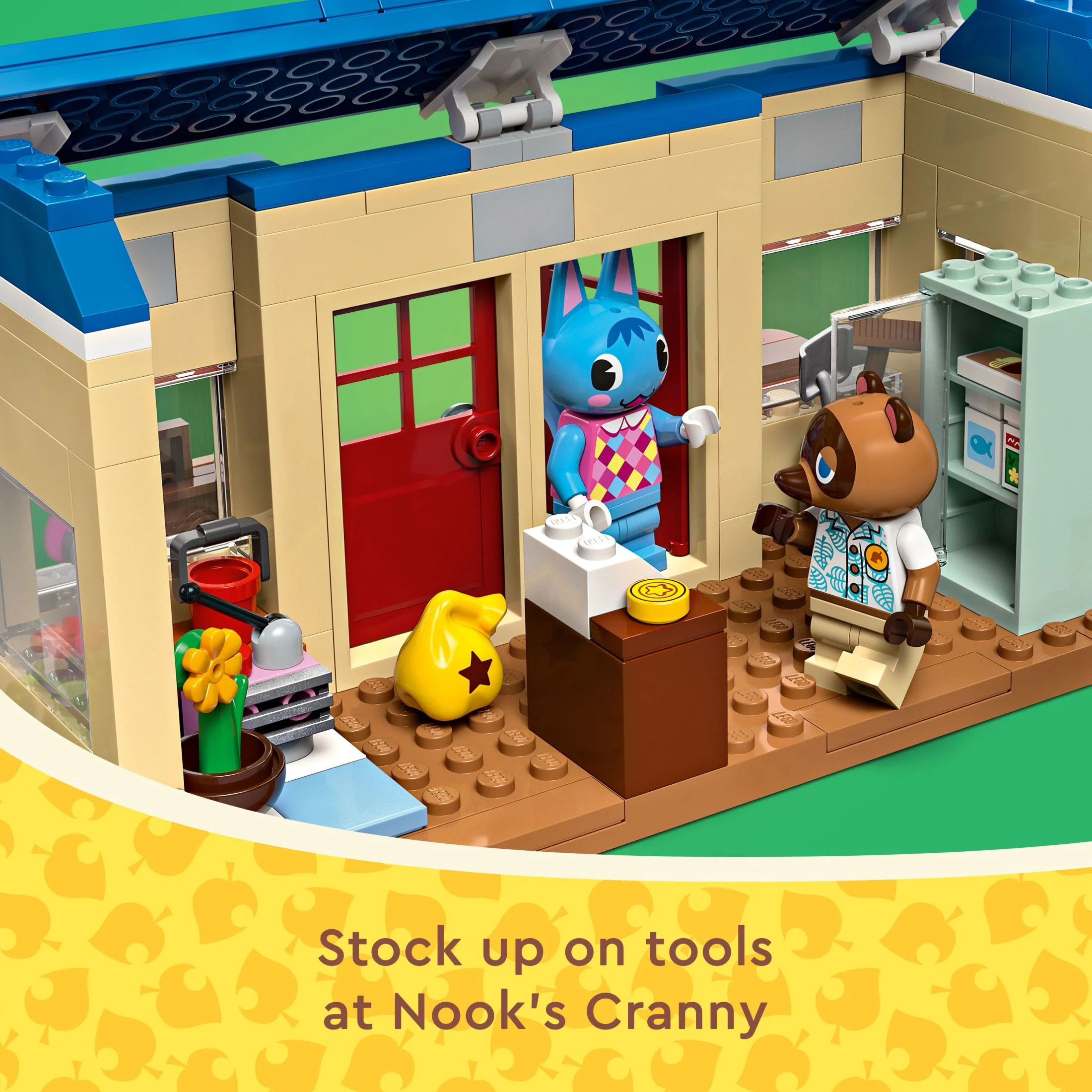 LEGO Animal Crossing Nook’s Cranny & Rosies House, Buildable Video Game Toy for Kids, Includes 2 Animal Crossing Toy Figures, Birthday Gift Idea for Girls and Boys Aged 7 and Up, 77050