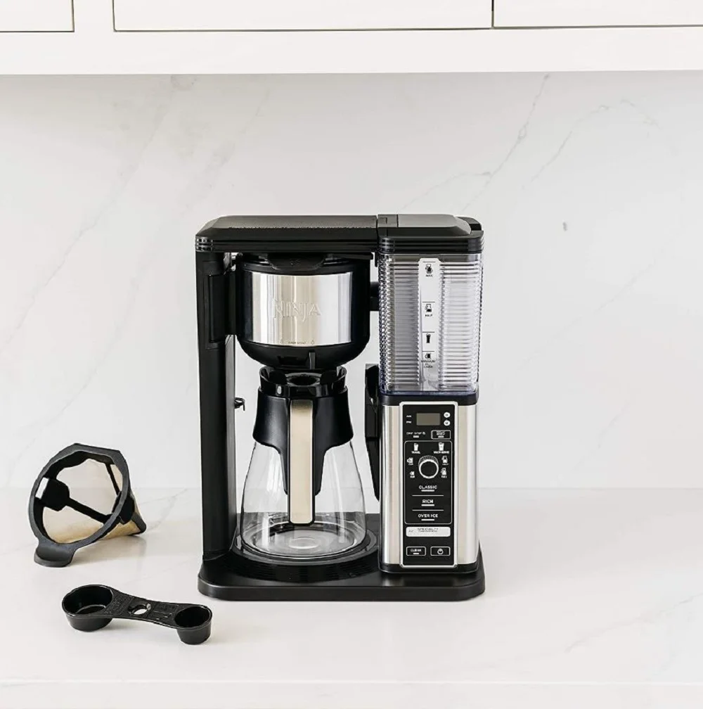 Ninja Specialty Coffee Maker With Fold-Away Frother And Glass Carafe CM405A [New Open Box]