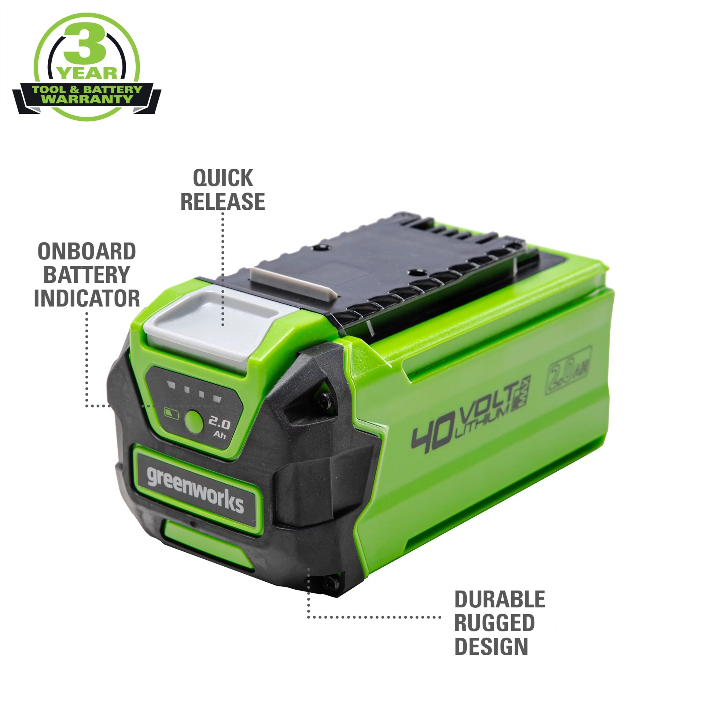 Greenworks 40V 2.0Ah Battery