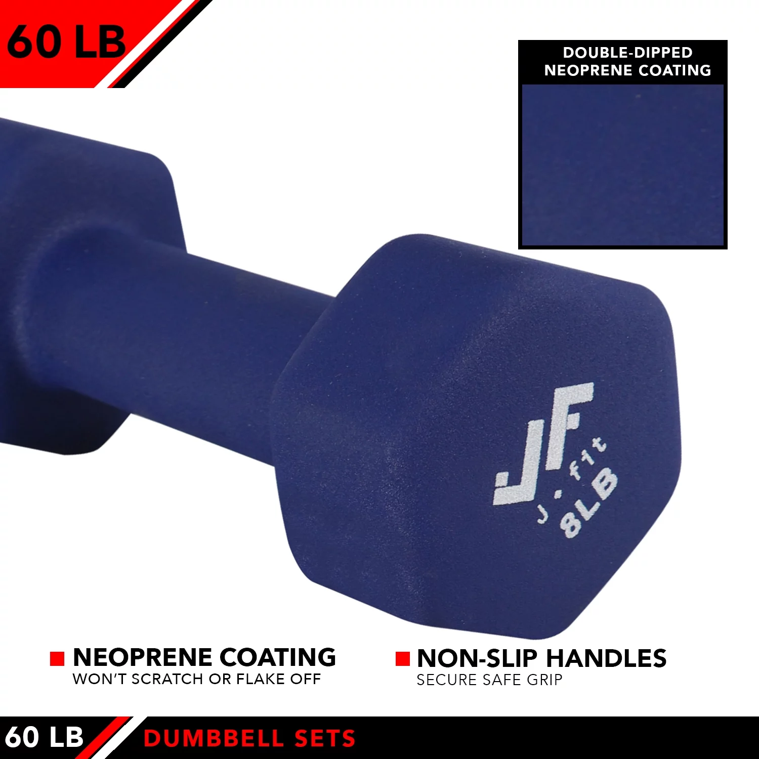 60 lb dumbell set w/steel stand