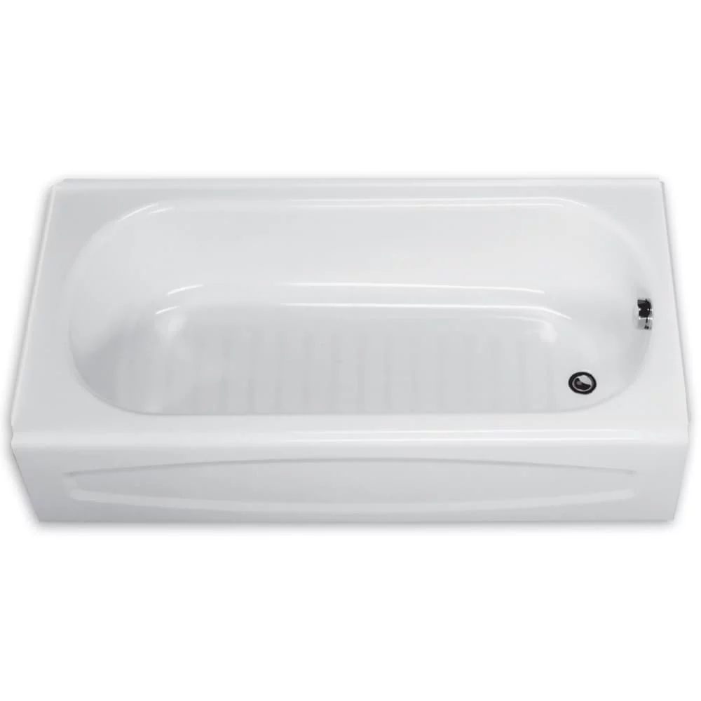 American Standard New Solar 60 in Left Hand Drain Porcelain Enamel Rectangle Apron Front Tub(White)