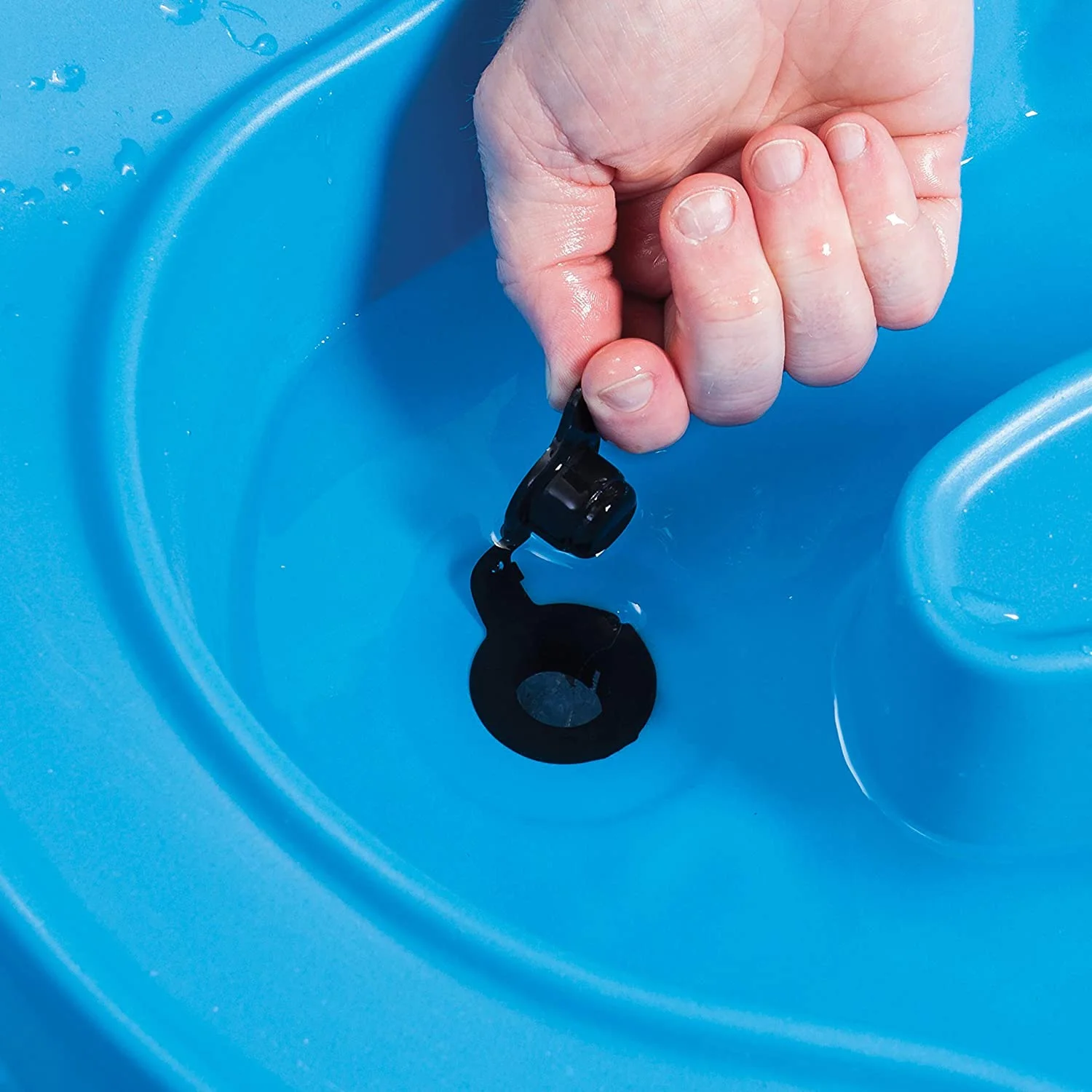 Step2 Cascading Cove Blue Plastic Sandbox and Water Table for Toddlers with Cover and Umbrella