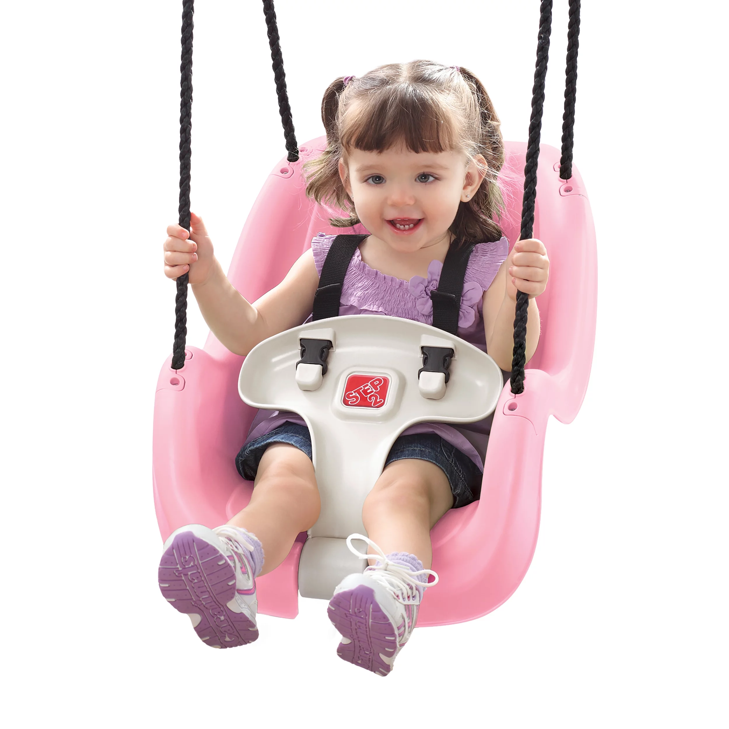 Step2 Teal Toddler Baby Swing Set Accessory with T-Bar and Weather-Resistant Ropes