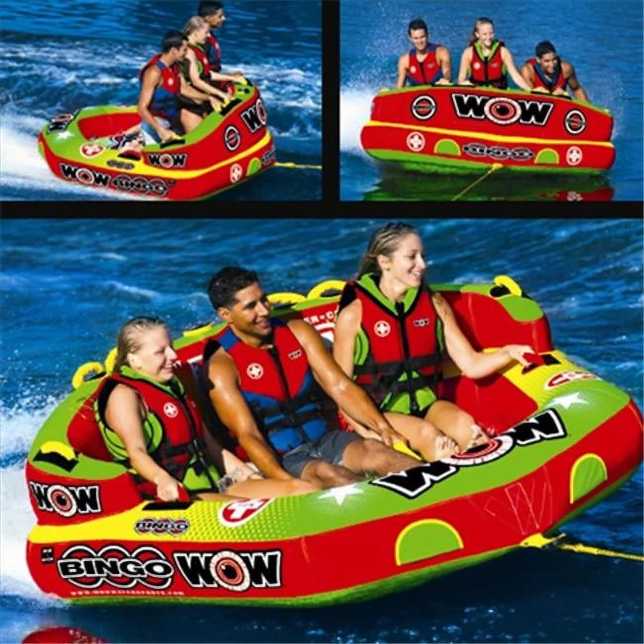 Wow Sports 14-1070 Bingo 3 Inflatable And Towable Water Sport