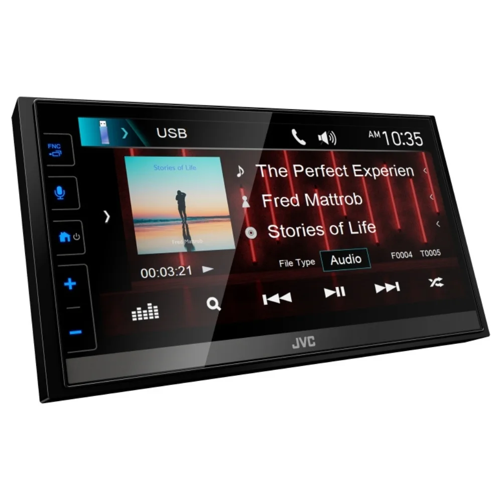 New JVC KW-M785BW 6.8″ Shallow-Chassis Multimedia Receiver with Backup Camera