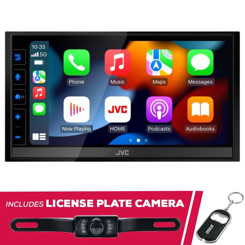 New JVC KW-M780BT 6.8″ 2-DIN Digital Multimedia Receiver with License Plate Camera