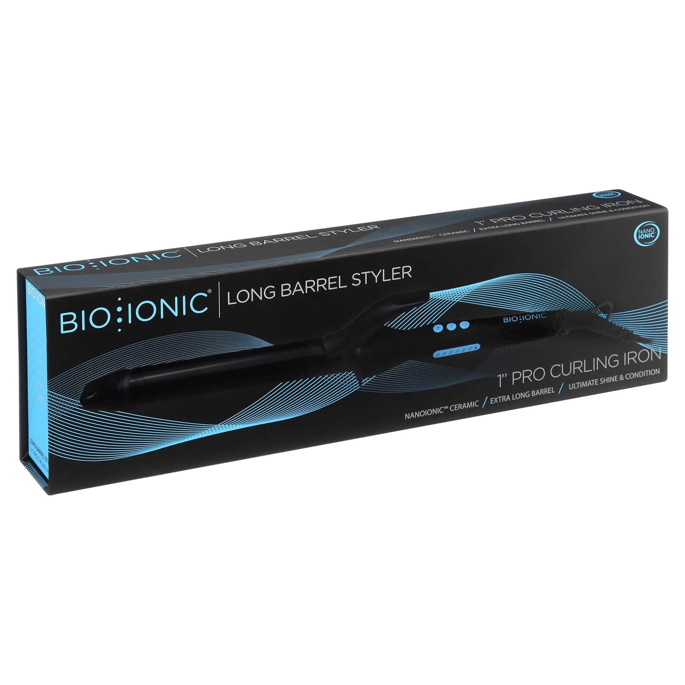 Bio Ionic Long Barrel Curling Iron, 1.25″