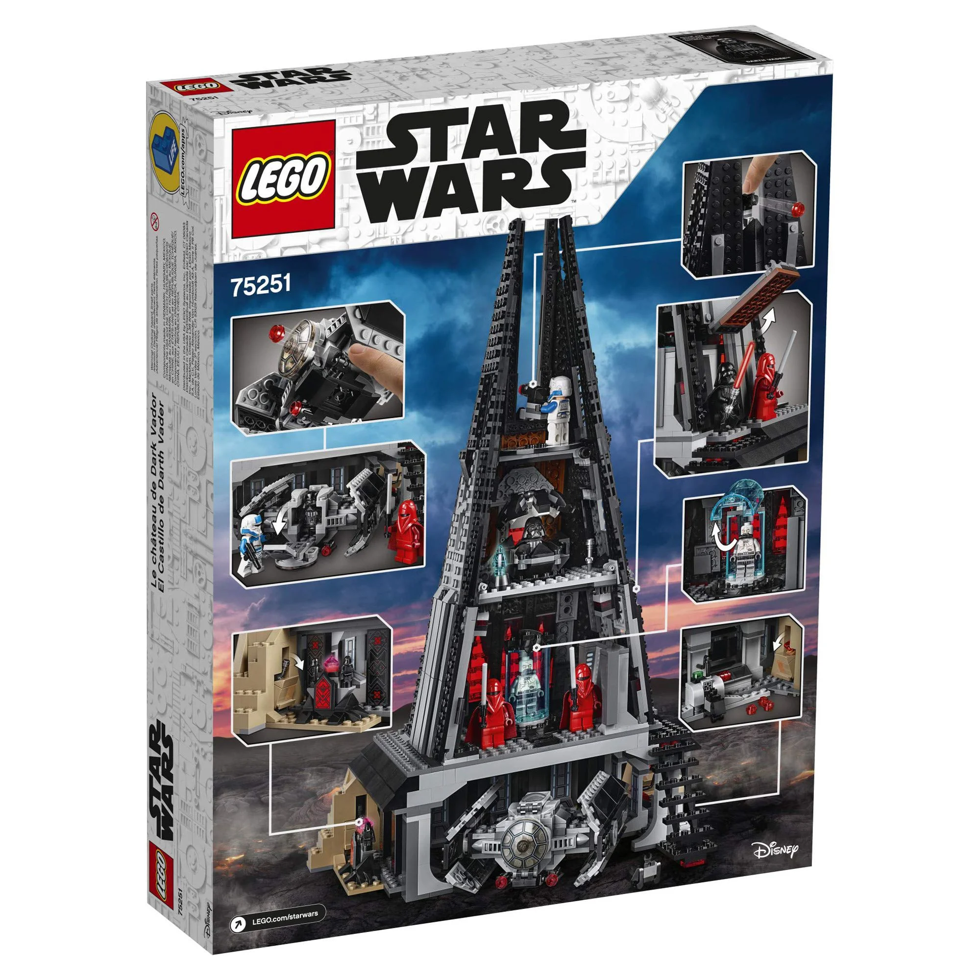 LEGO Star Wars Darth Vaders Castle 75251 Building Kit (1060 Pieces)