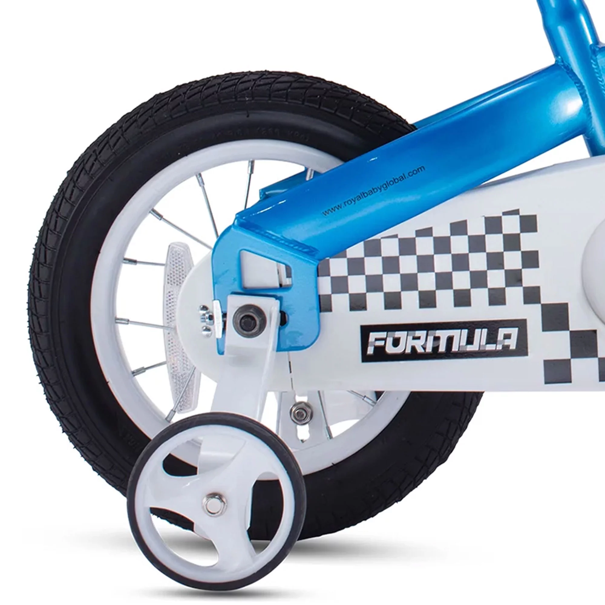 RoyalBaby Formula 12″ Kids Bike with Training Wheels & Coaster Brake, Blue