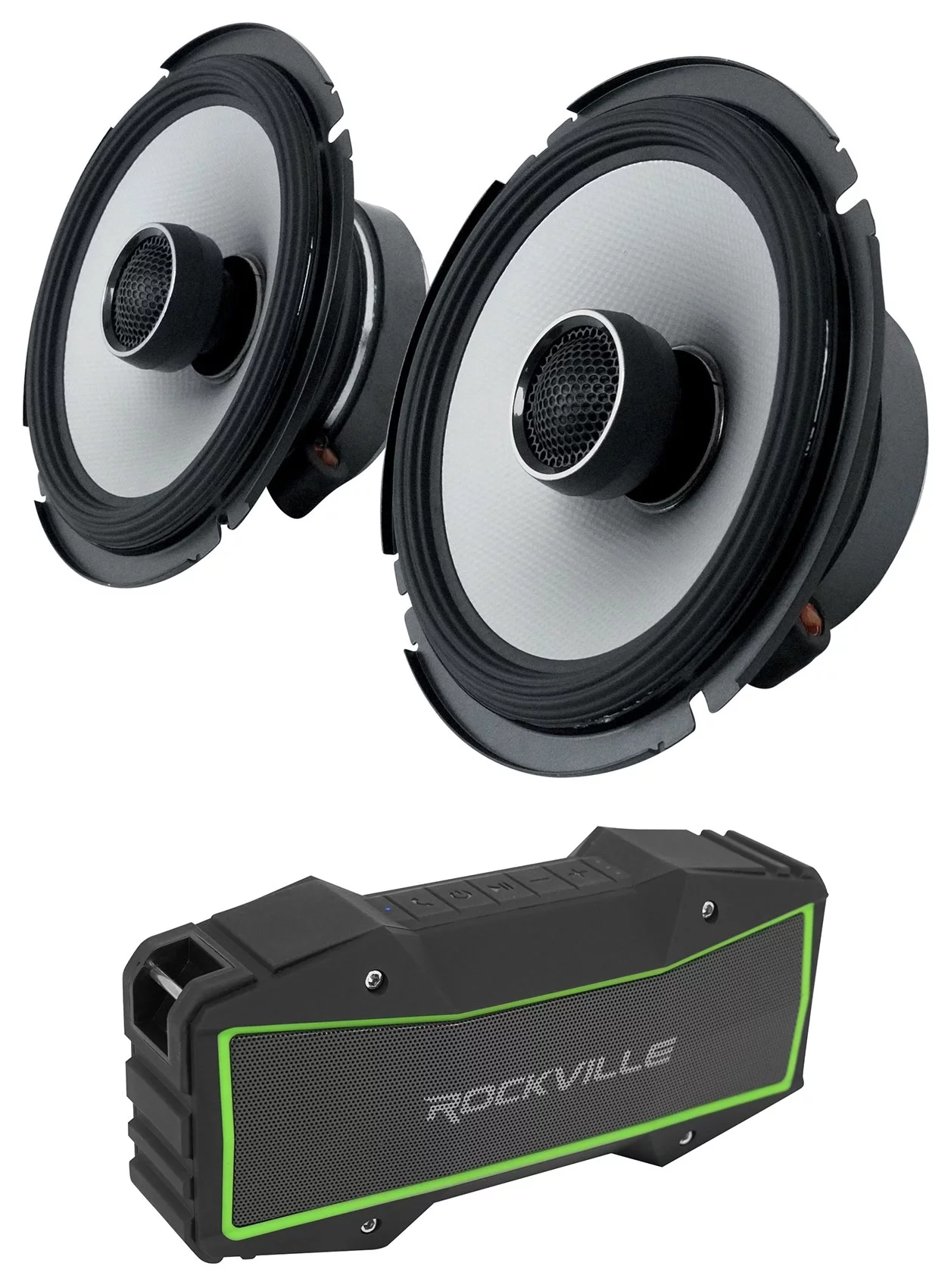 Pair Alpine S2-S65 80 Watt RMS 6.5″ S-Series Car Speakers+Free Bluetooth Speaker