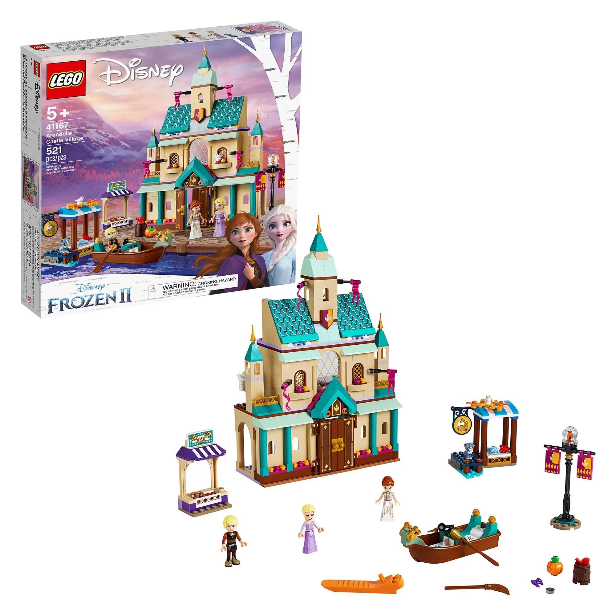 LEGO Disney Frozen II Arendelle Castle Village 41167 Toy Building Set in Multicolor