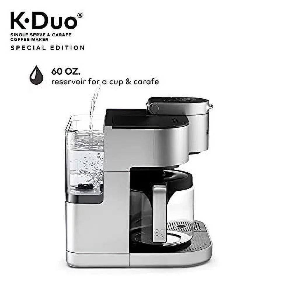 Restored Keurig K-Duo Special Edition Single Serve K-Cup Pod & Carafe Coffee Maker, Silver (Refurbished)