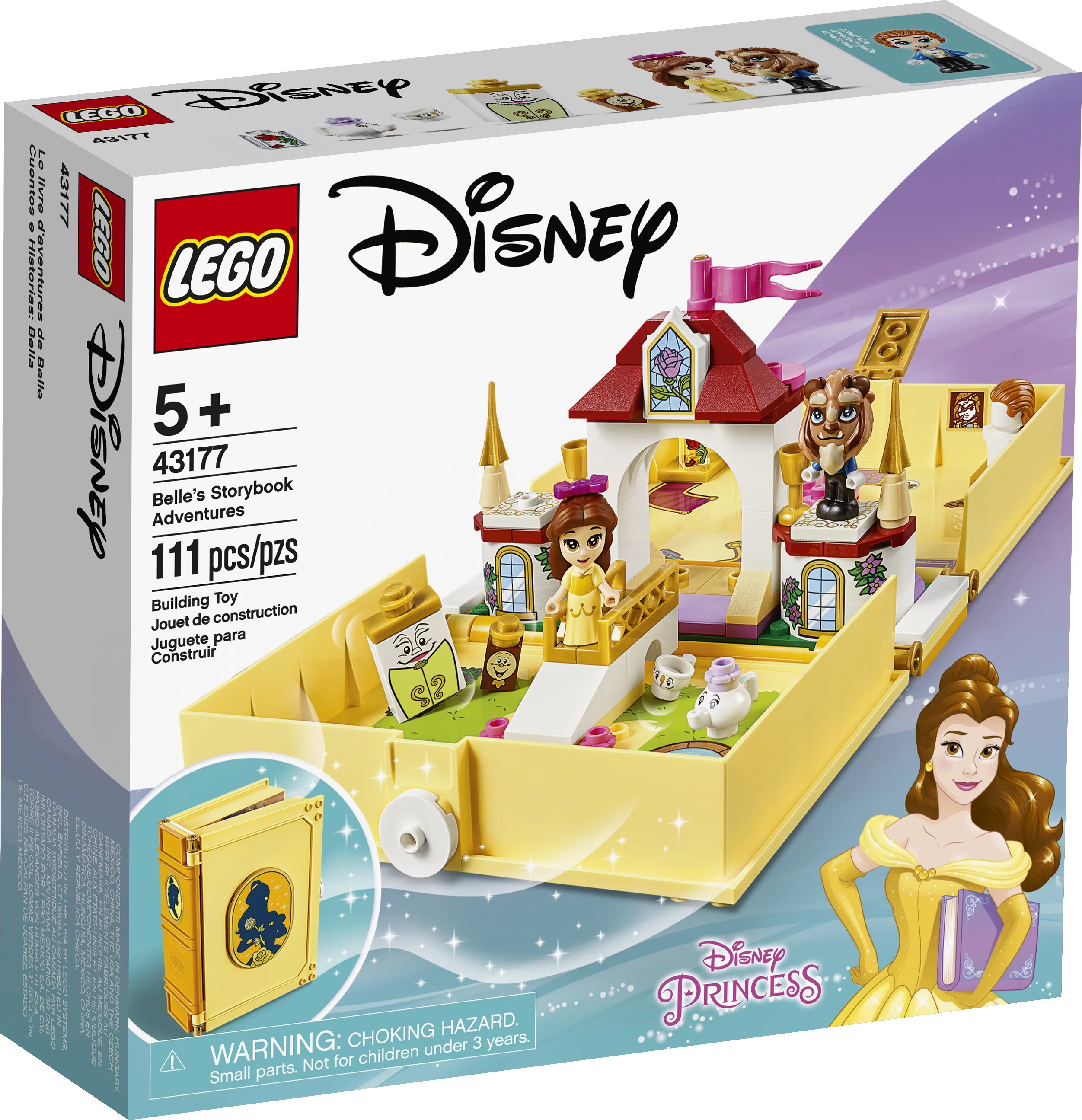 LEGO Disney Belle’s Storybook Adventures 43177 Building Kit Toy (111 Pieces)