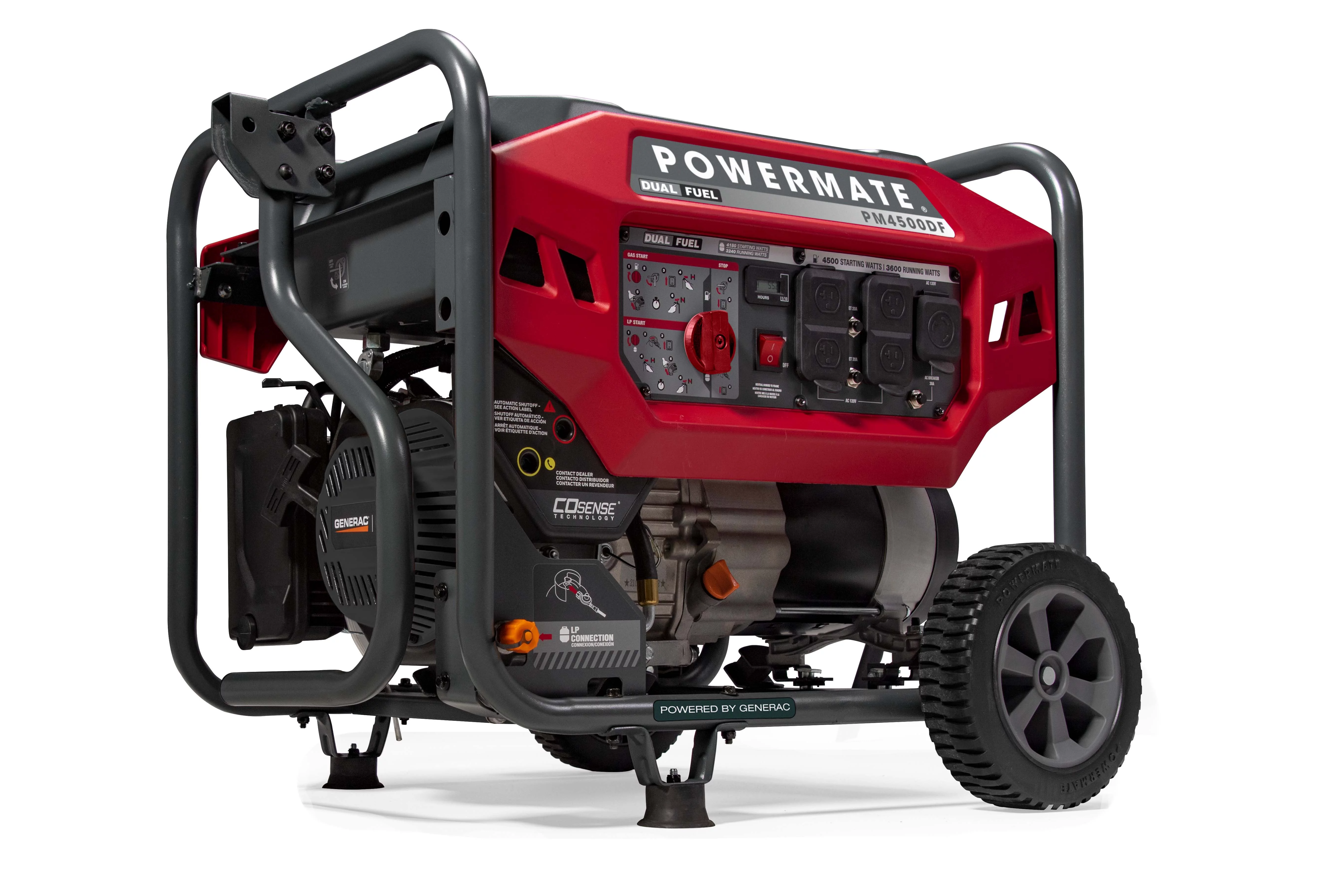 Powermate 4500 Watt Dual Fuel Portable Generator with CoSense 49 State CSA