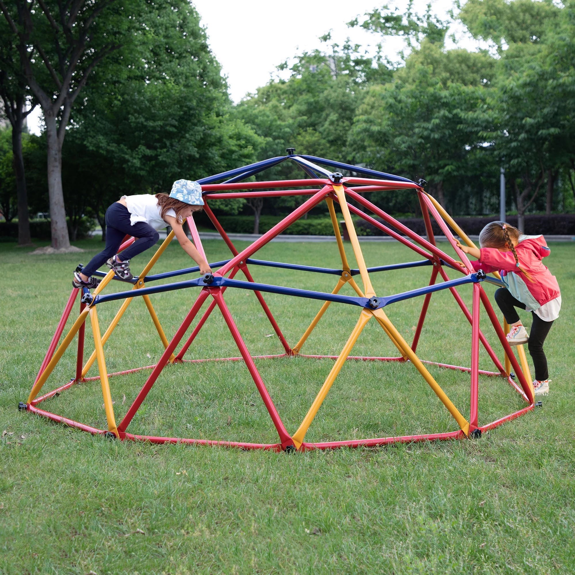 CIPACHO Outdoor Geometric Dome Climber, Playground Climbers Equipment Suitable for 1-6 Kids Climbing Frame