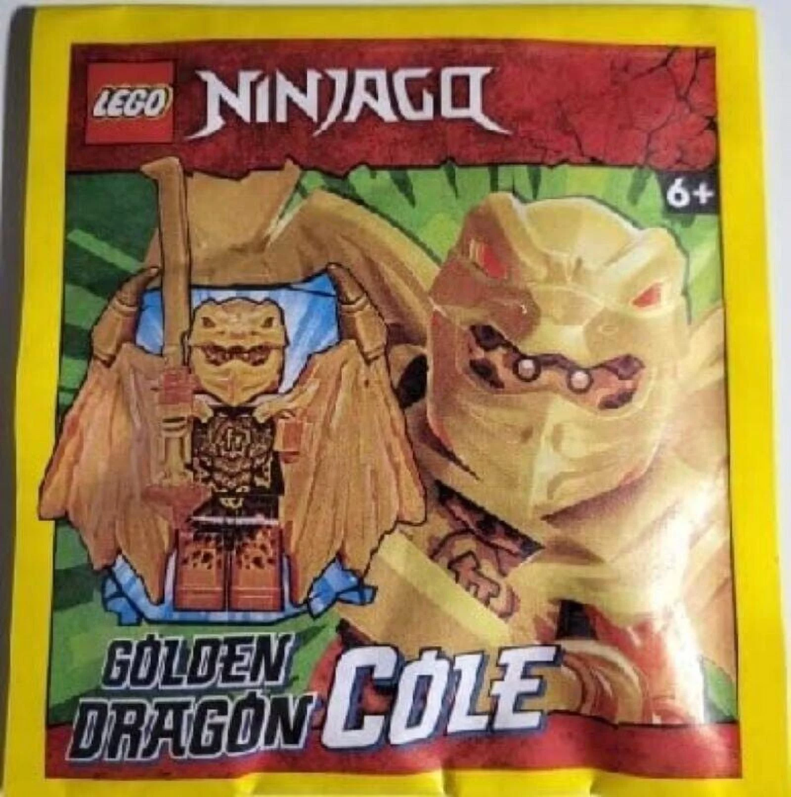 LEGO Ninjago Crystalized Golden Dragon Set Cole Jay Zane Kai Minifigures Weapons