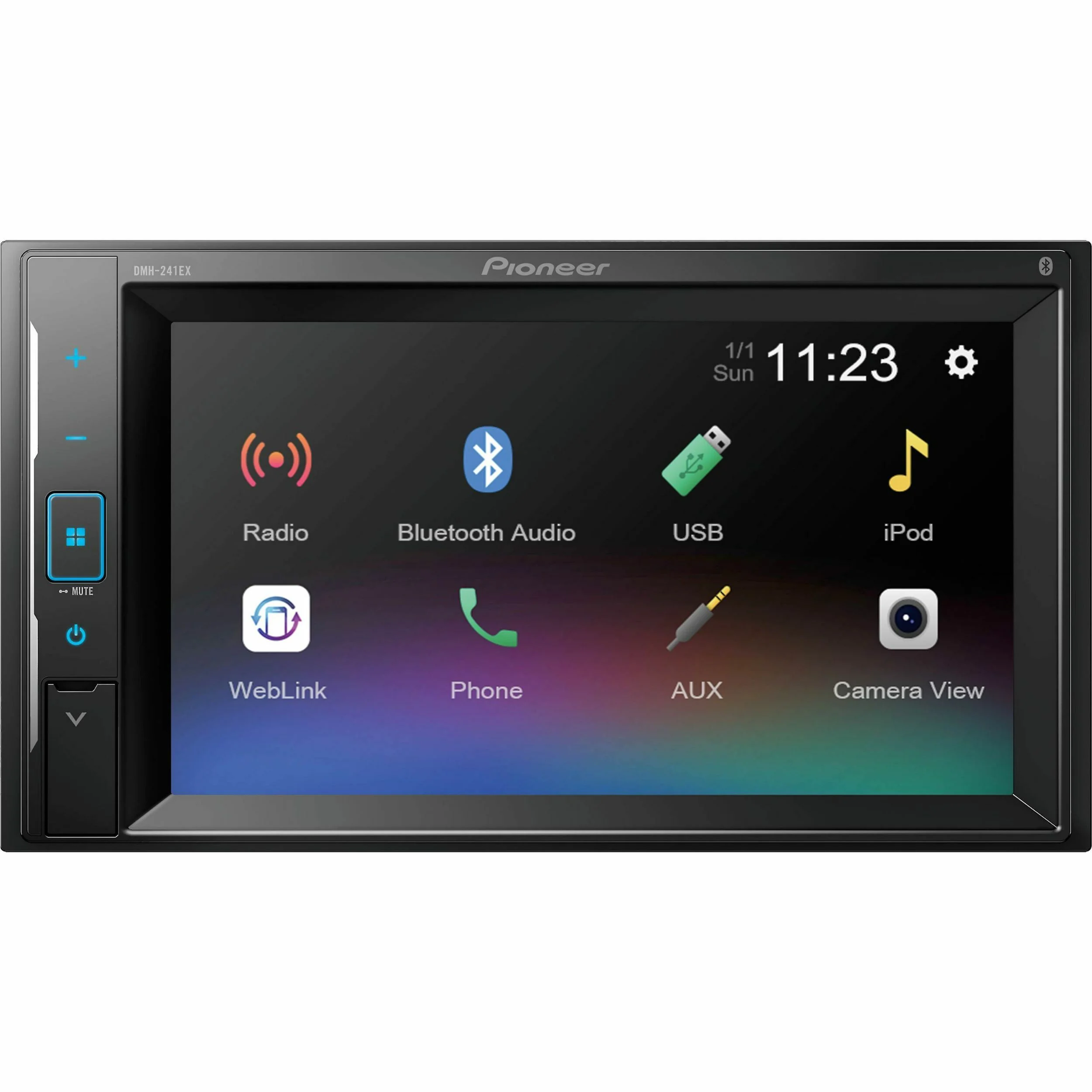 Pioneer DMH-241EX 6.2 inch Touchscreen, Bluetooth Digital Media Receiver – Black