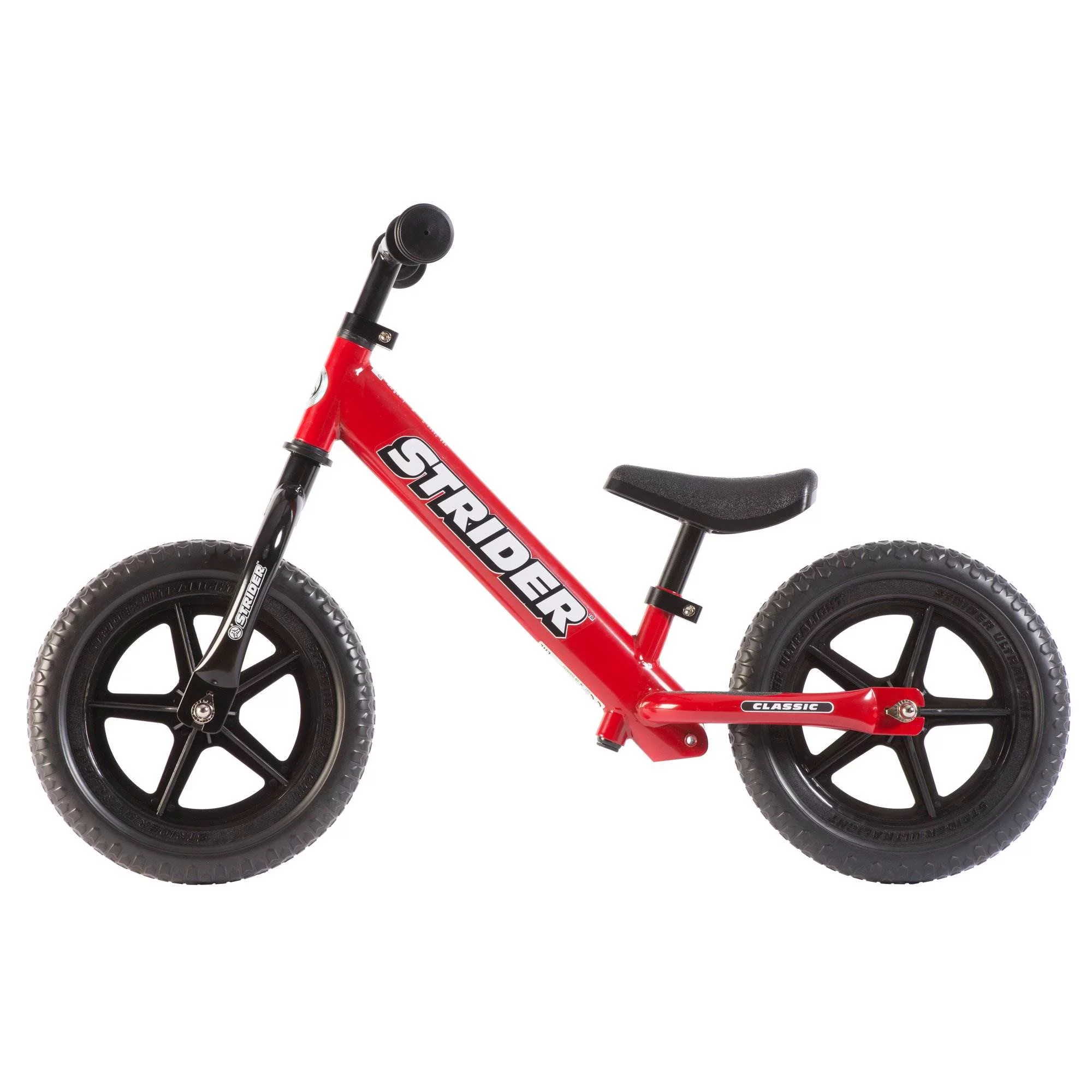 Strider 12 Classic Entry Balance Bike for Toddlers 18 – 36 Months Old, Red